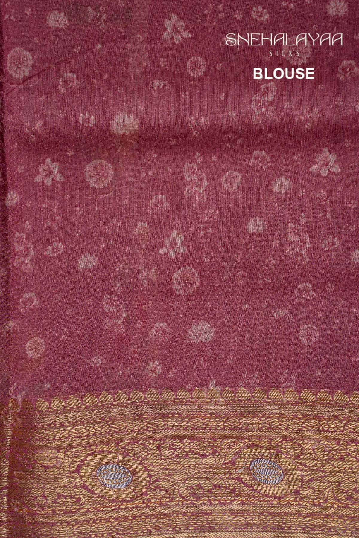 Maroon Chanderi Saree-SPS10157