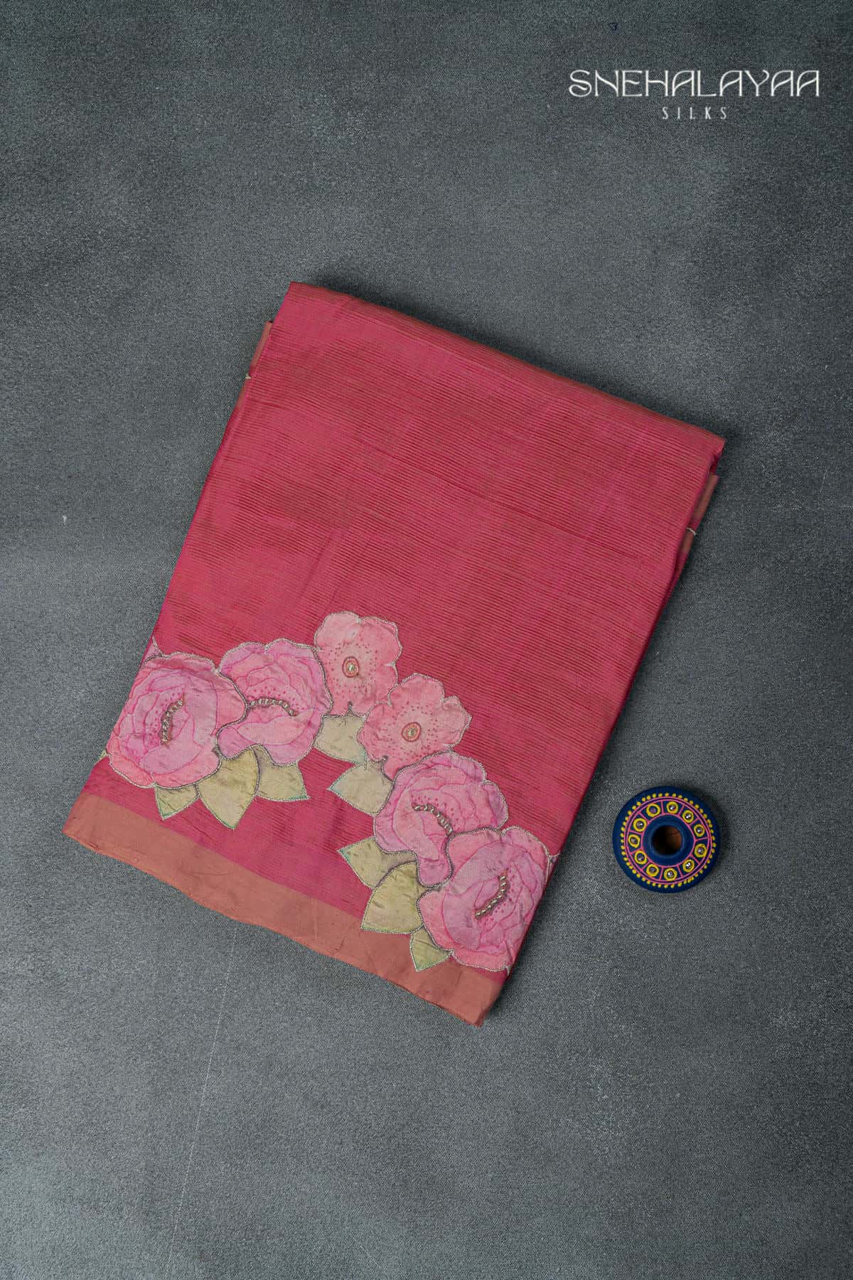 Red Mangalgiri Saree