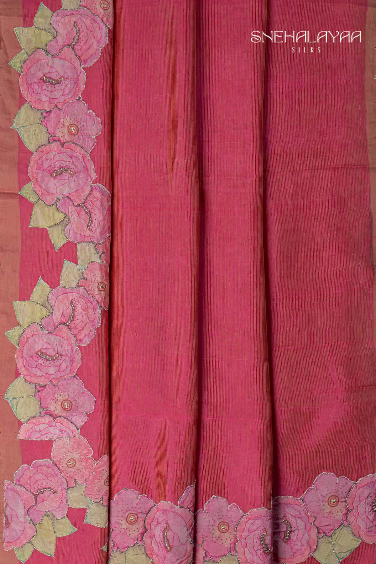 Red Mangalgiri Saree