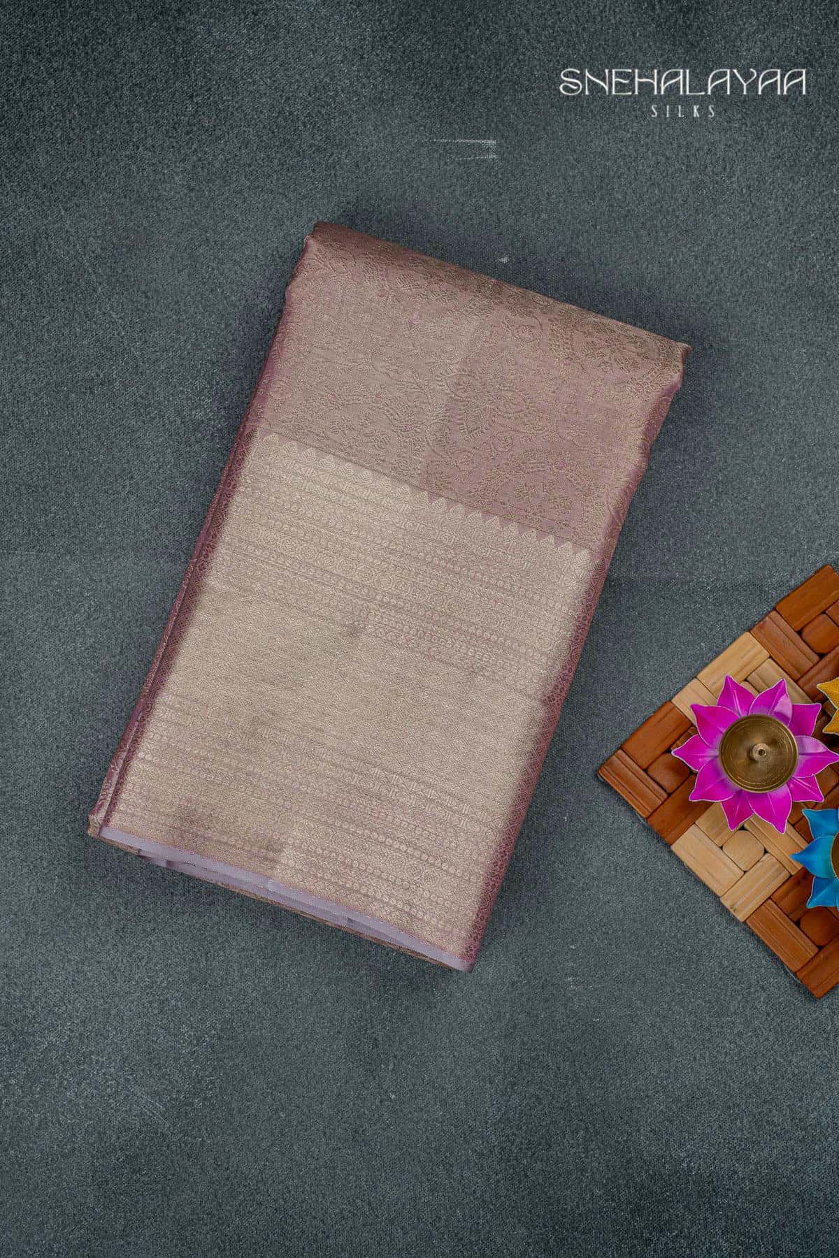 Onion Pink Kancheevaram Silk Saree -SPS15521