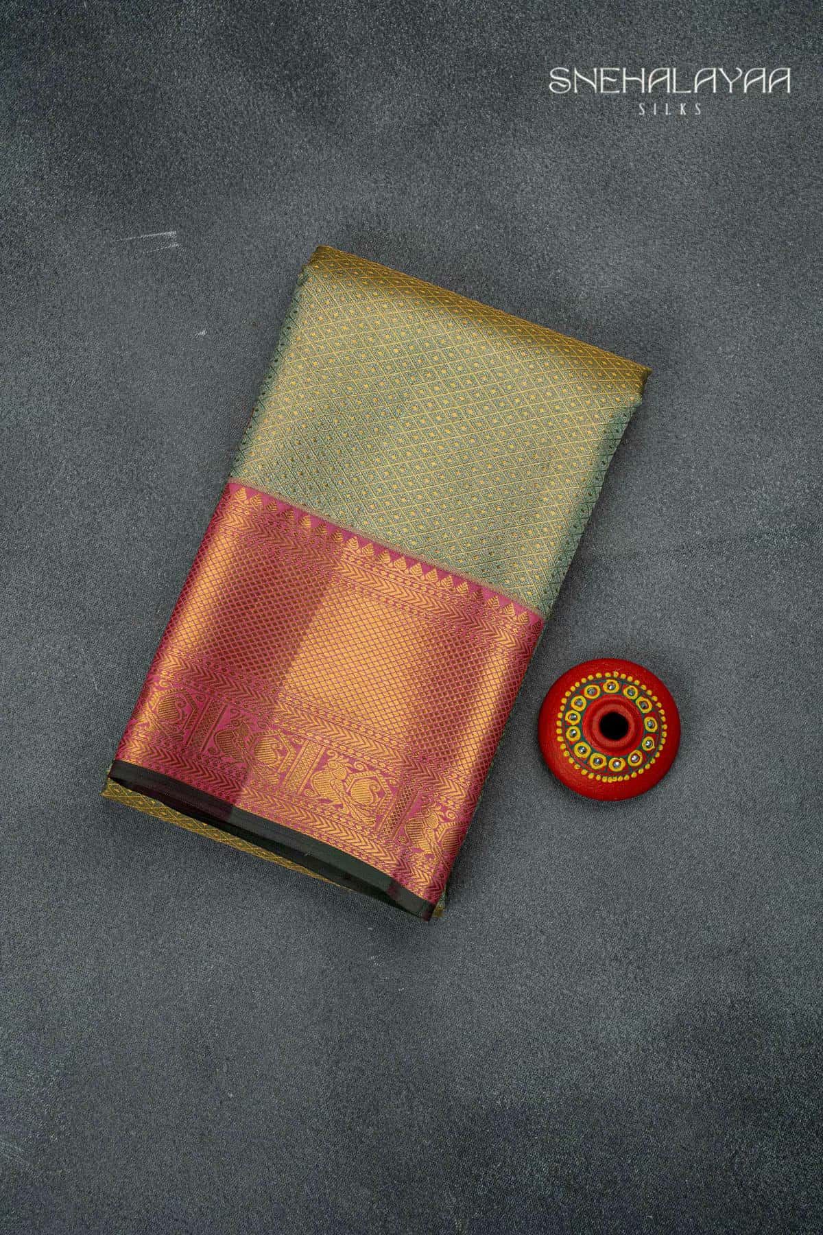 Fern Green Kancheevaram Silk Saree -SPS15531