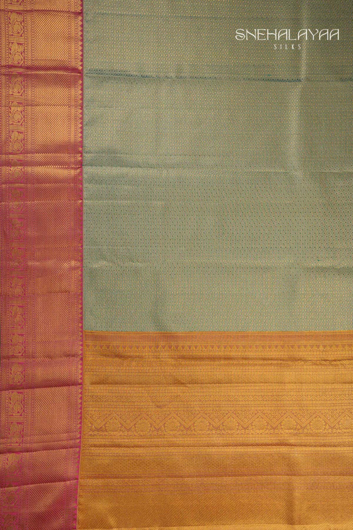 Fern Green Kancheevaram Silk Saree -SPS15531