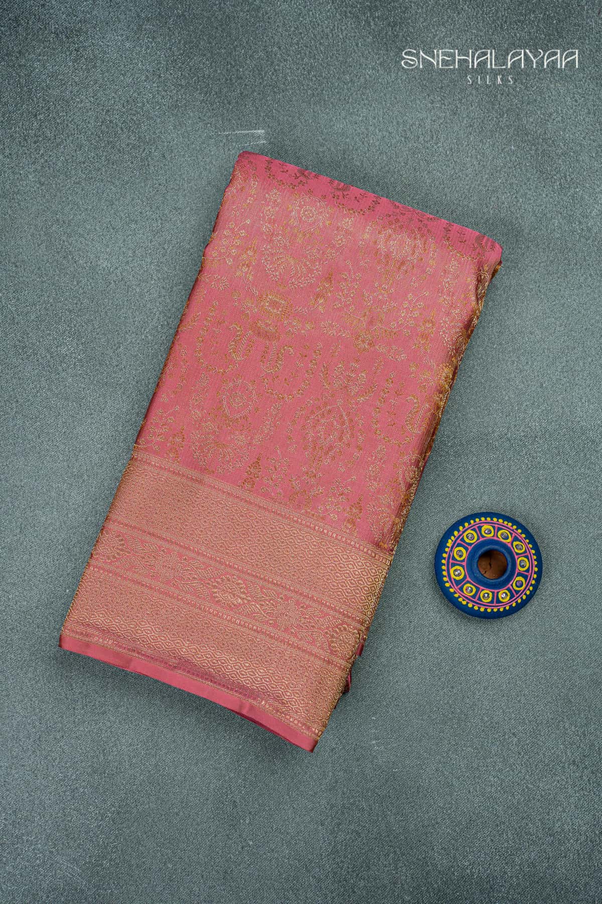 Pastel Pink Kancheevaram Silk Saree -SPS15571