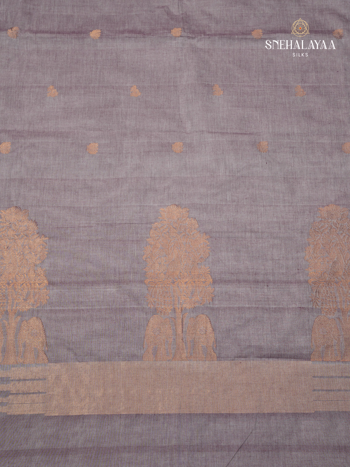 Light Grey Kanchi Cotton Saree