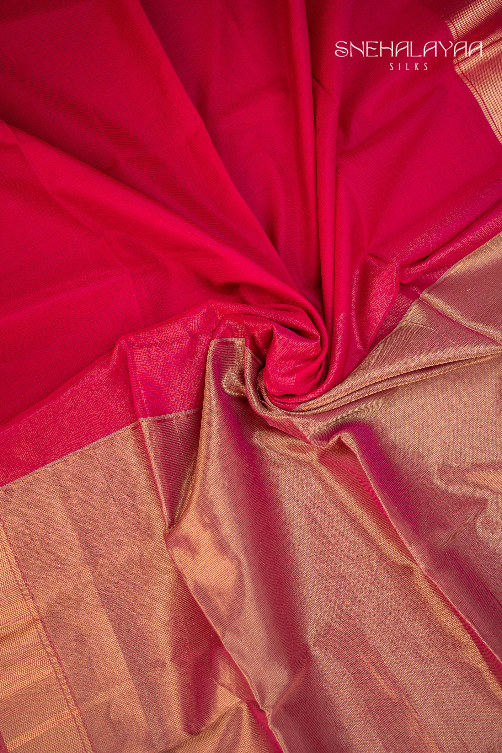 Rani Pink Maheshwari Silk Cotton Saree