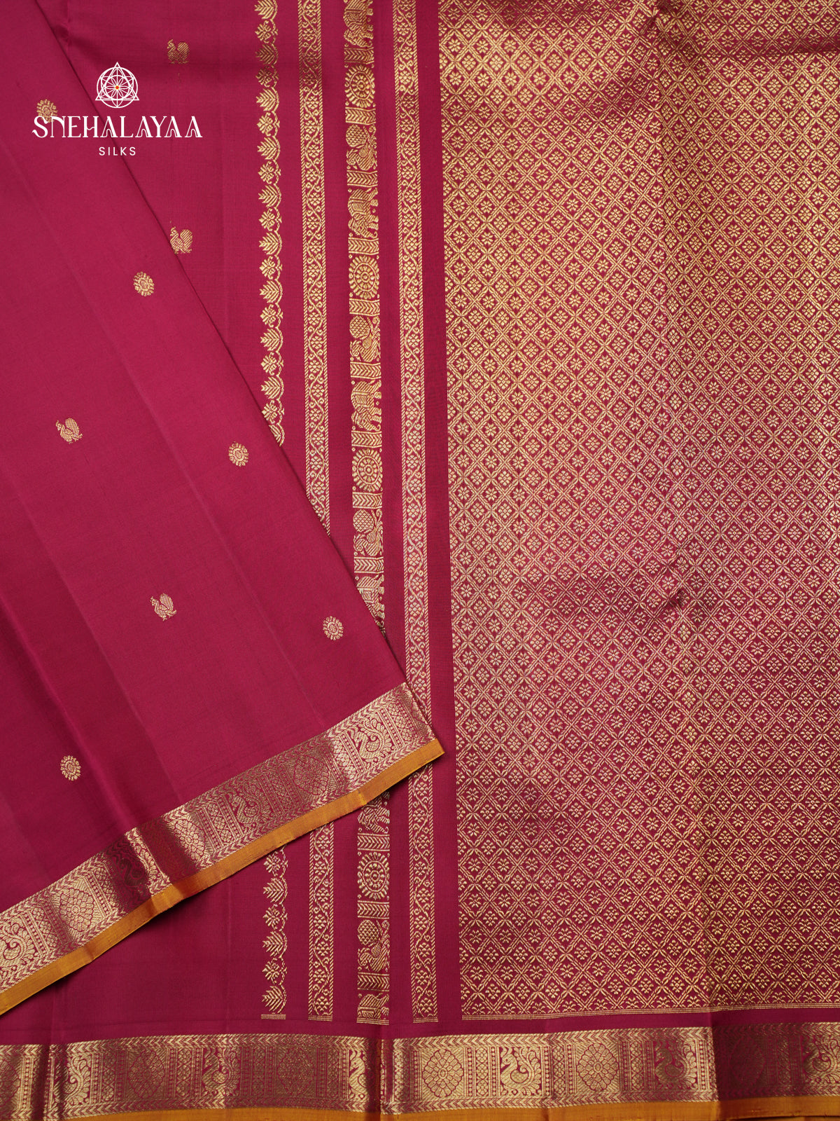 Maroon Kanjivaram Silk Saree