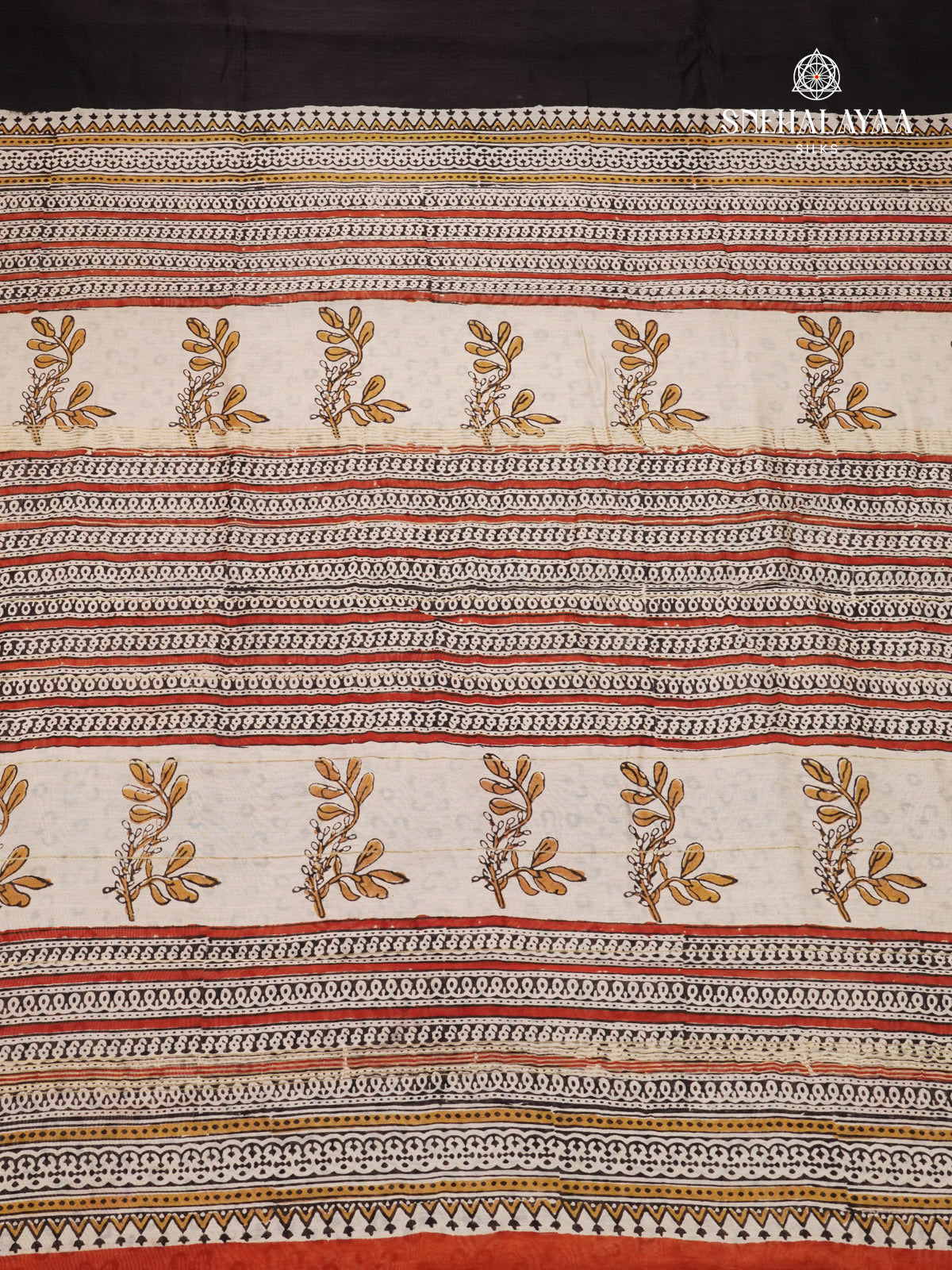 Black Chanderi Saree