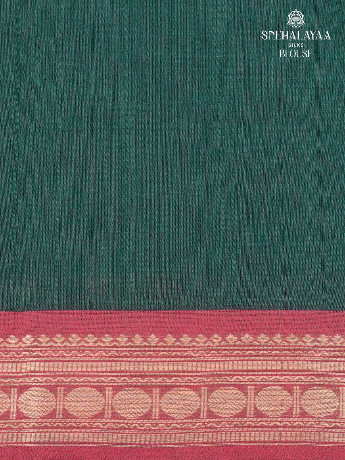 Bottle Green Pure Kanchi Cotton Saree