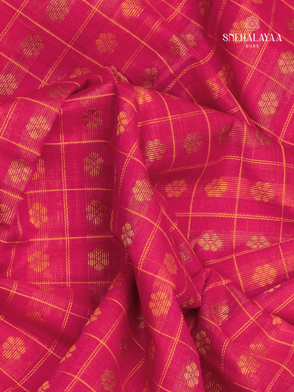 Red Kanchi Cotton Saree