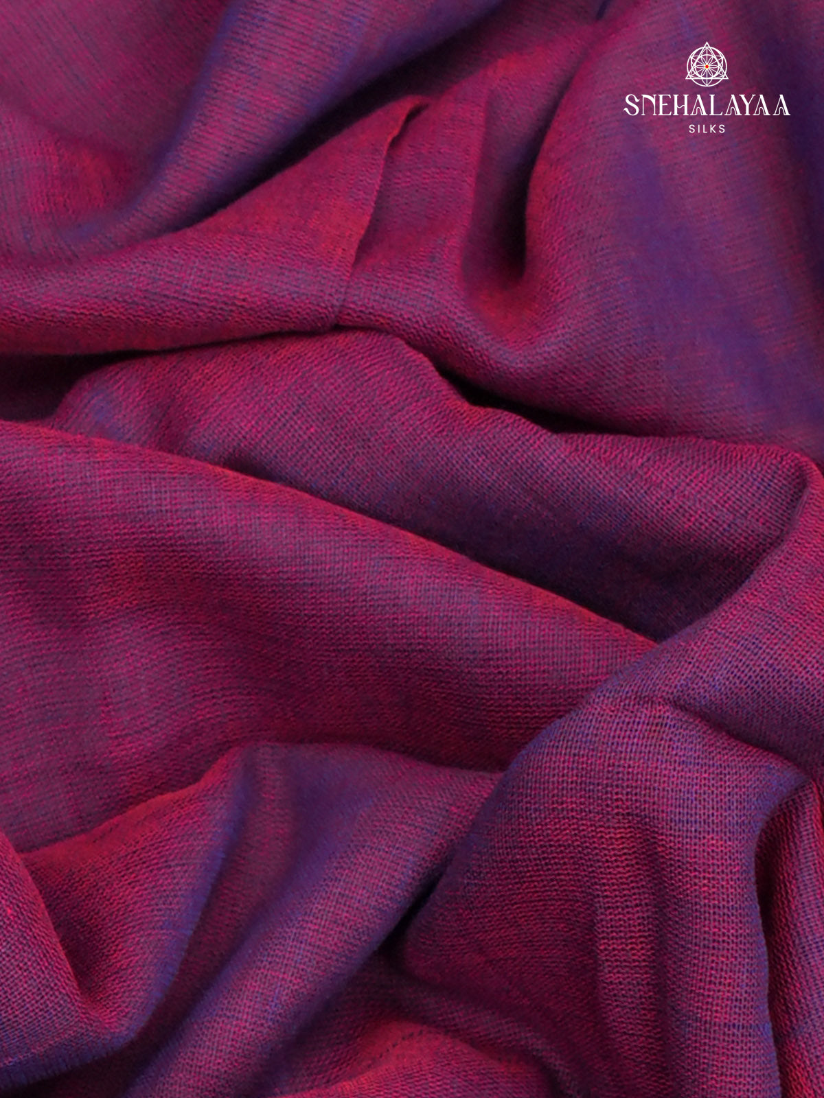 Purple Khadi Cotton Saree