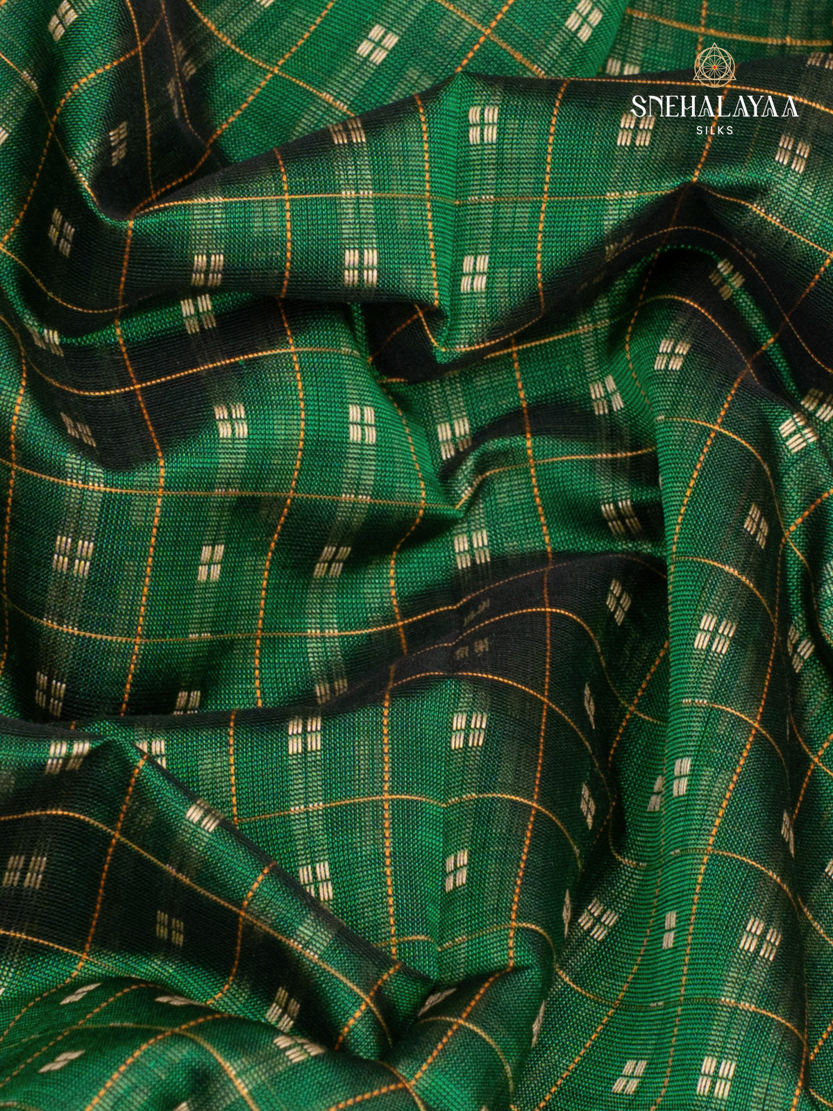 Green Kanchi Silk Cotton Saree