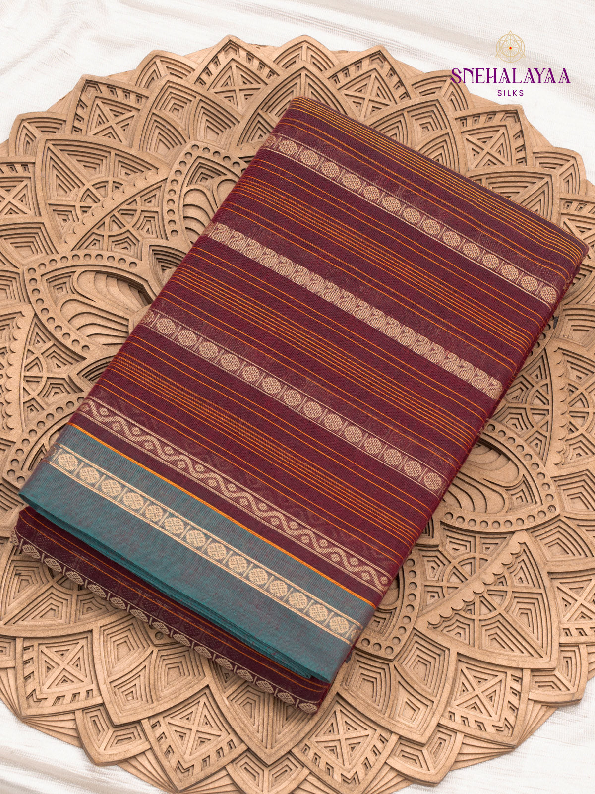 Brown Kanchi Cotton Saree