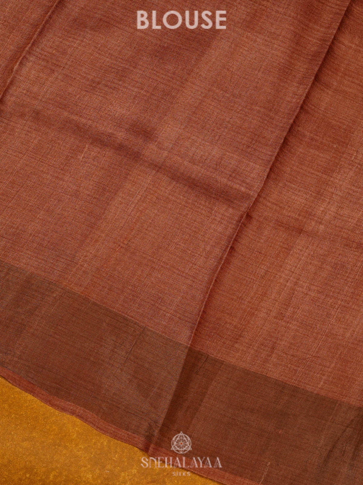 Orange Tussar Saree