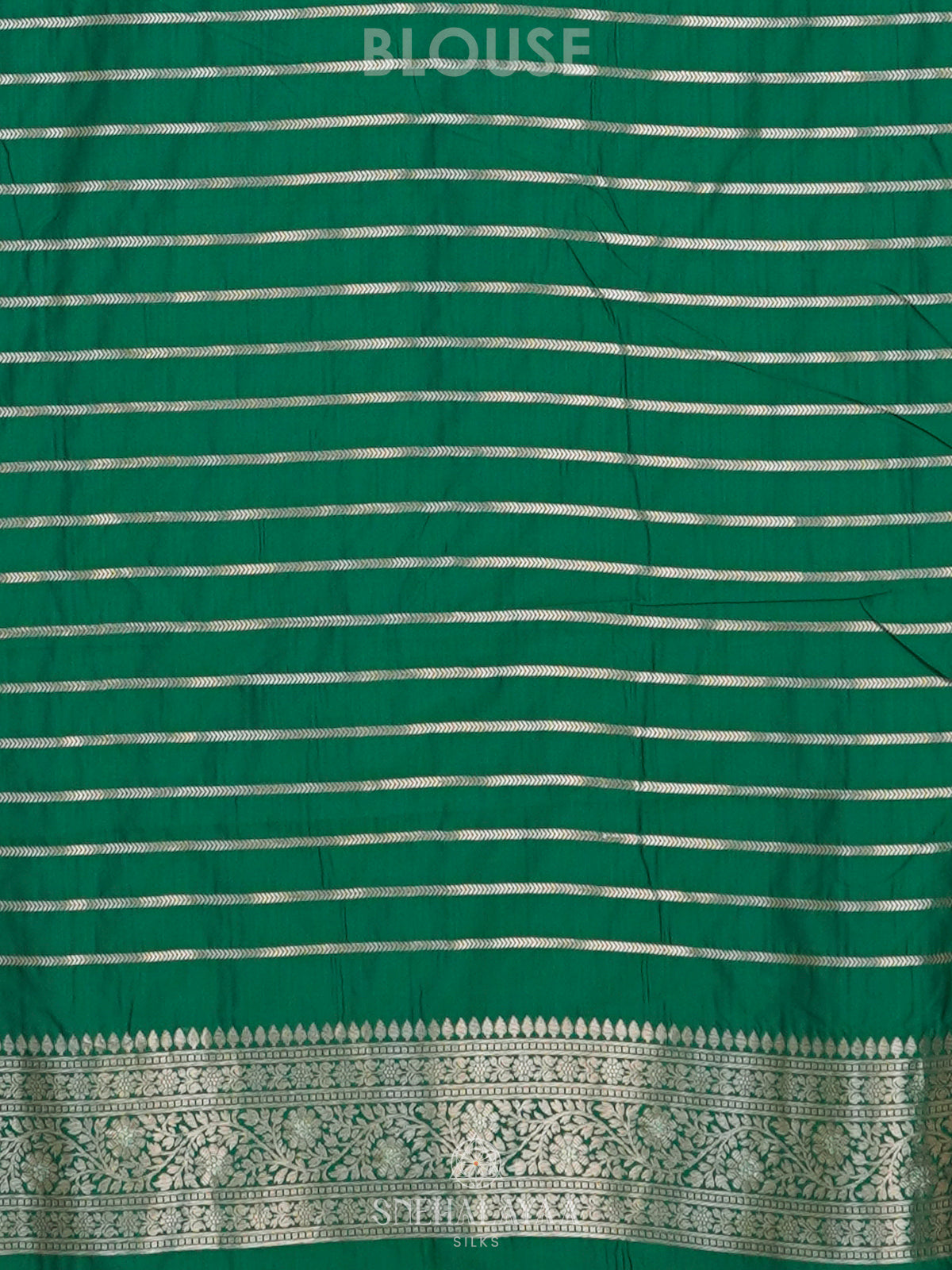 Emerald Green Banaras Saree