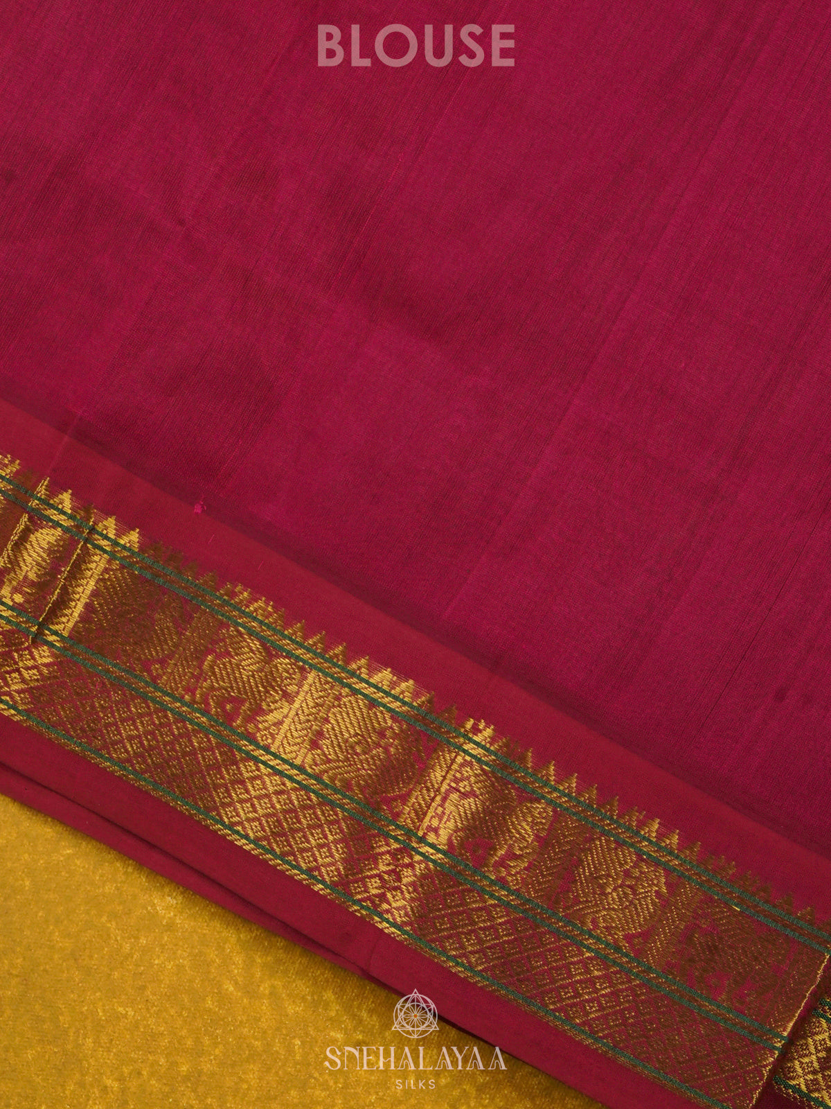 Lime Green Kanchi Silk Cotton Saree