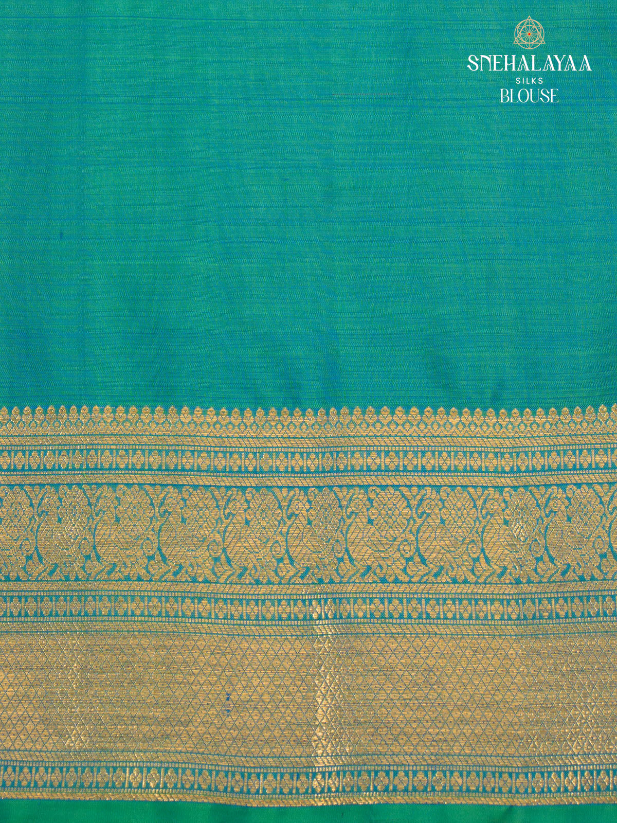Teal Green Kanjivaram Silk Saree