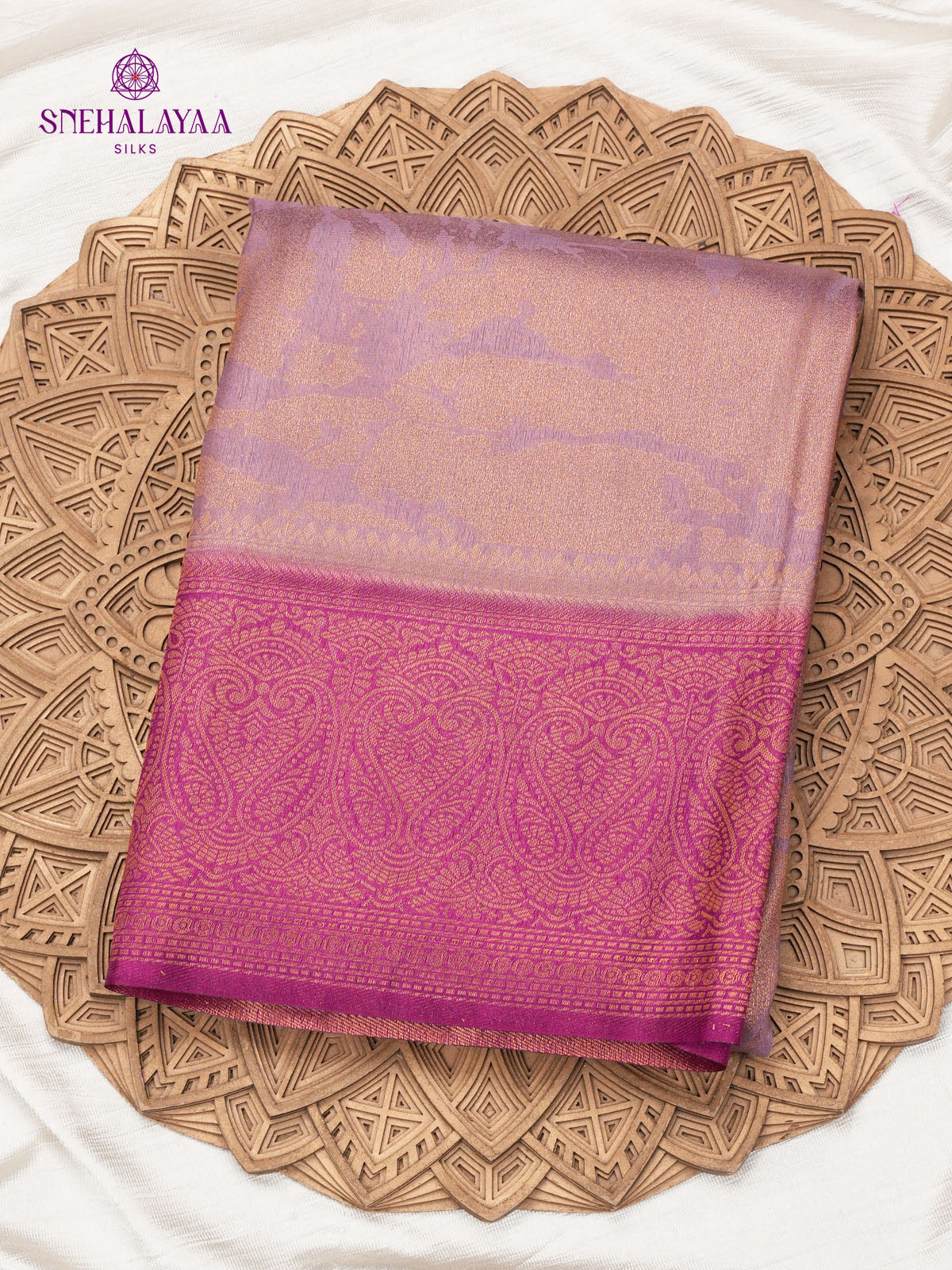Dusty Pink Soft Silk Saree