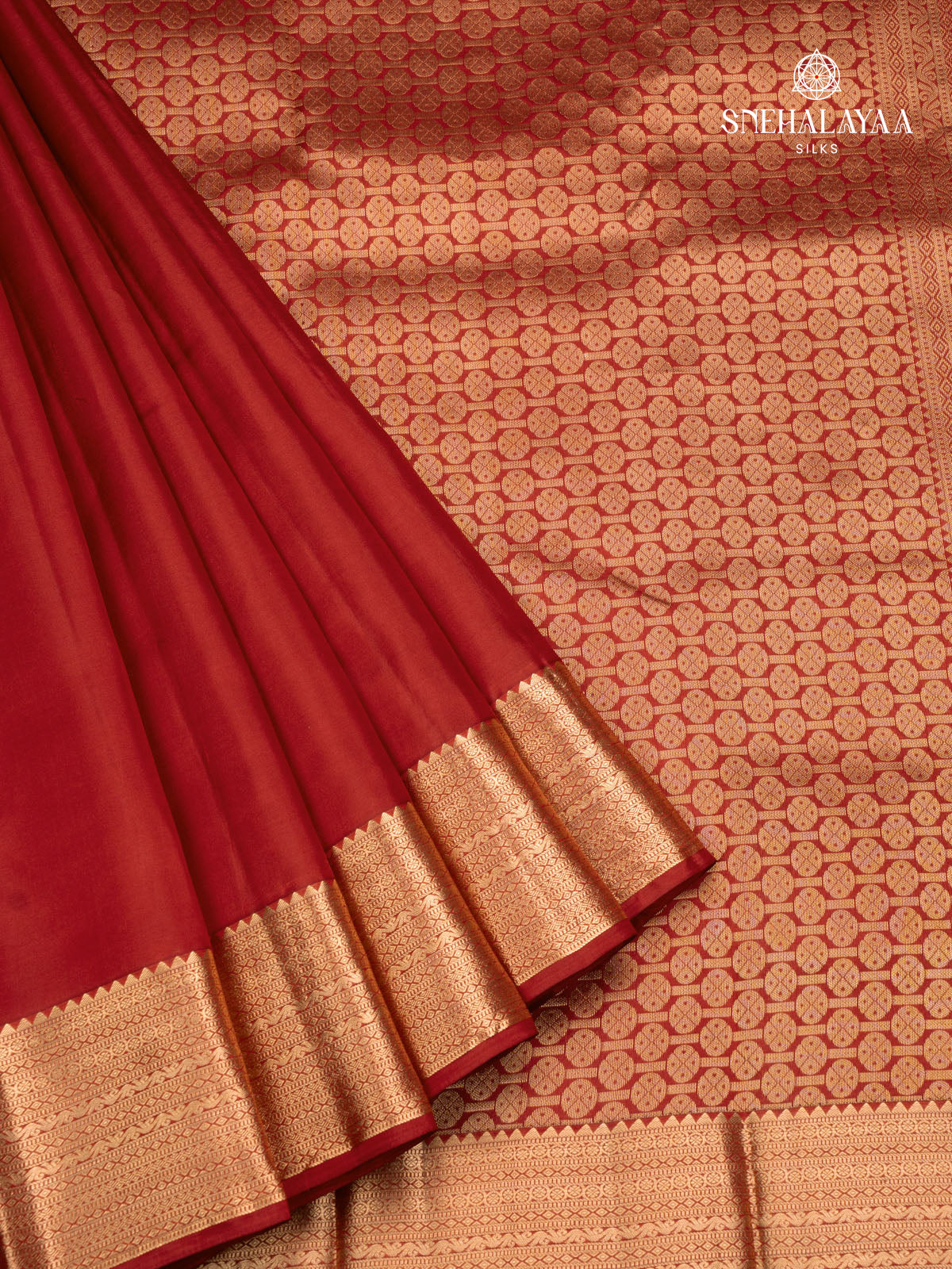 Maroon Kanjivaram Silk Saree