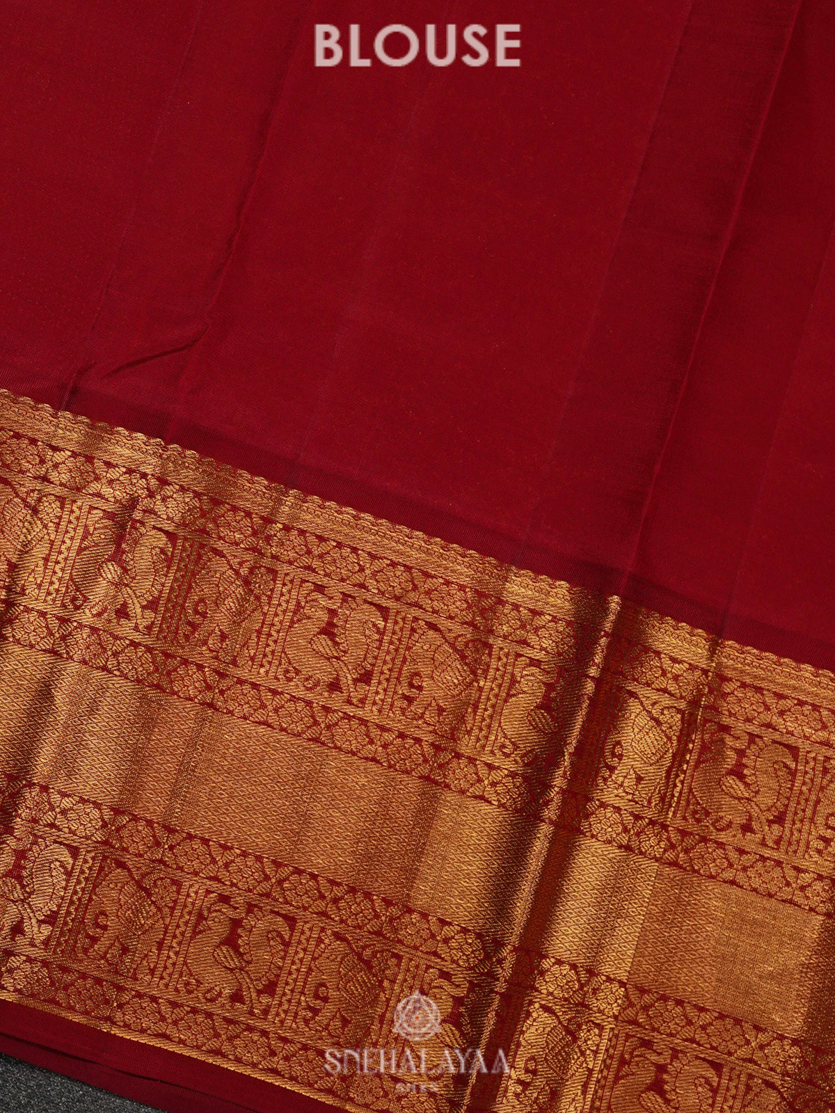 Peacock Blue Kanjivaram Silk Saree