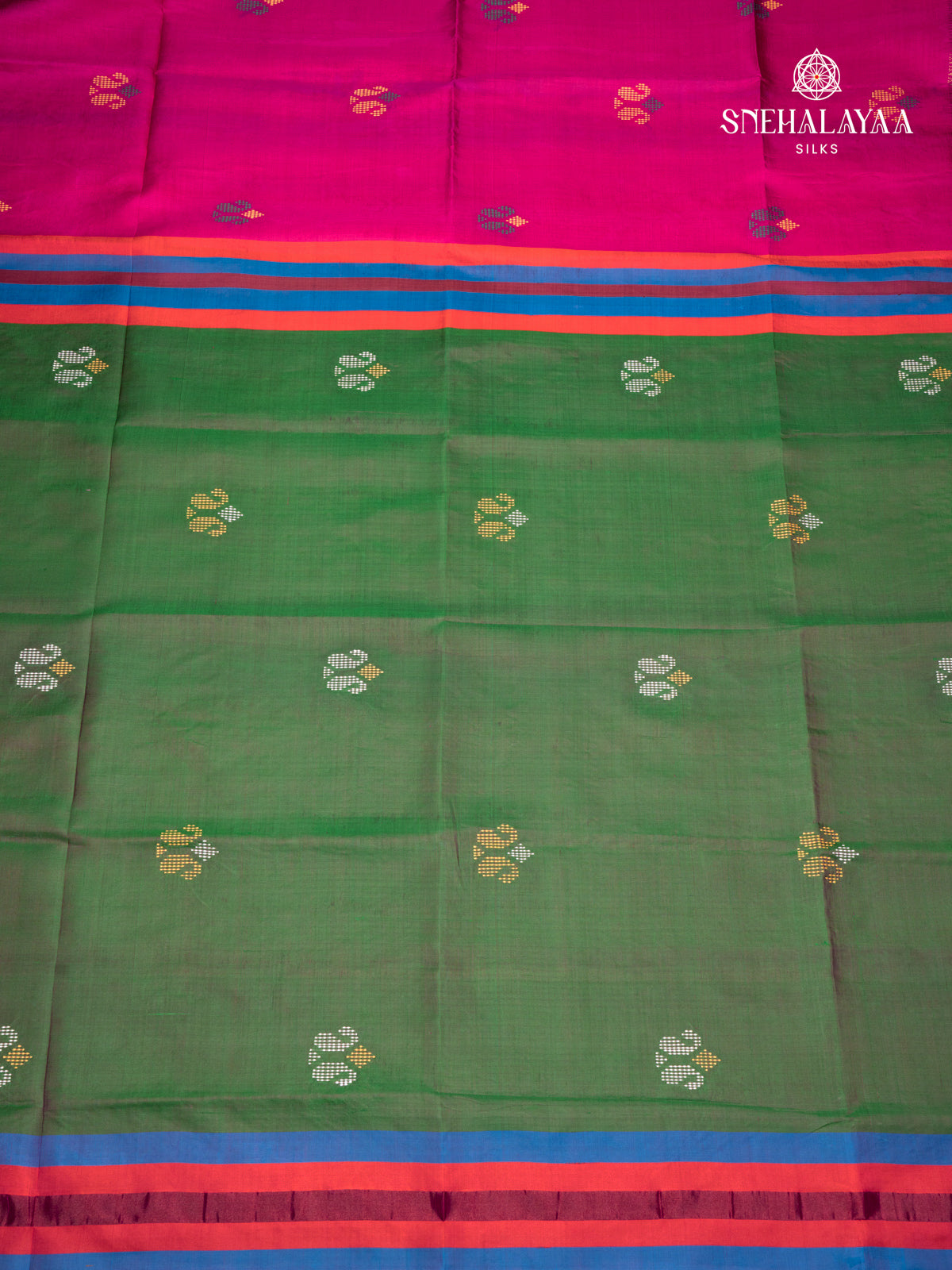 Pink Katan Silk Saree