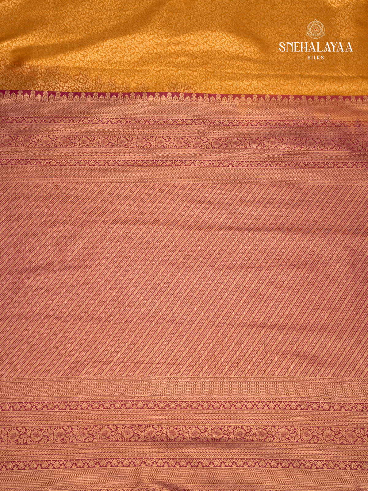 Yellow Art Silk Saree