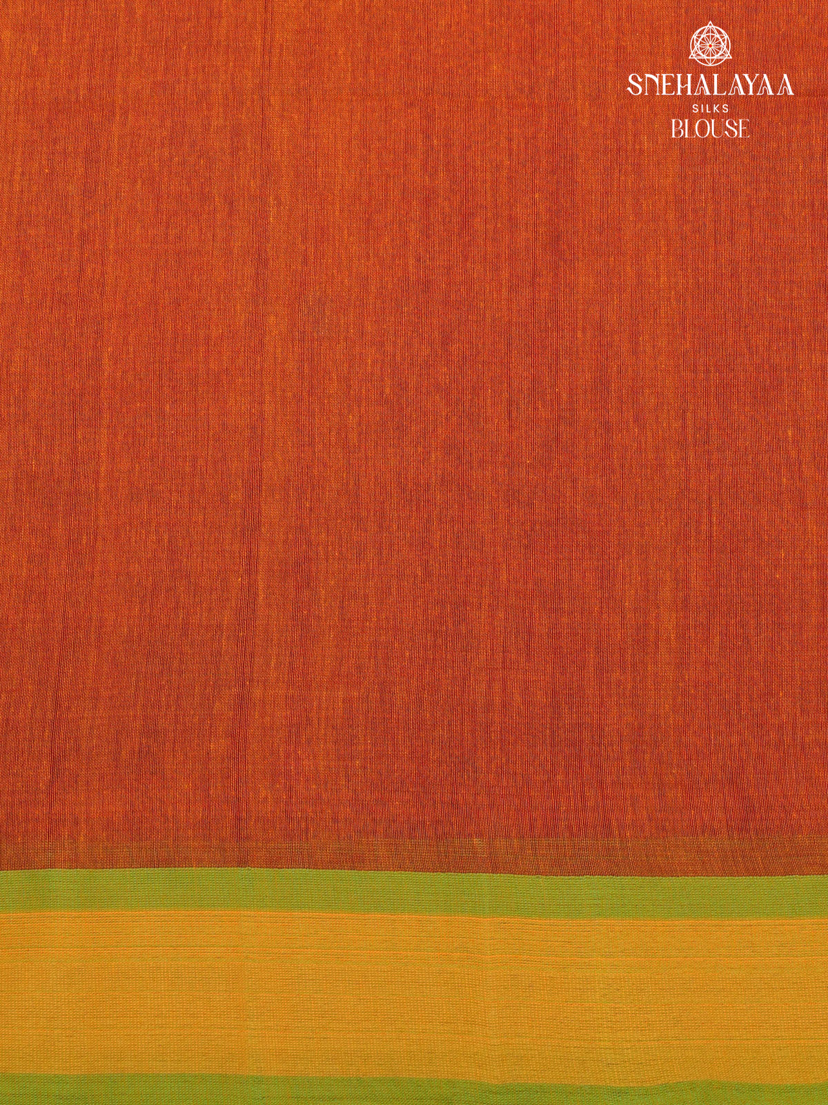 Red Khadi Cotton Saree