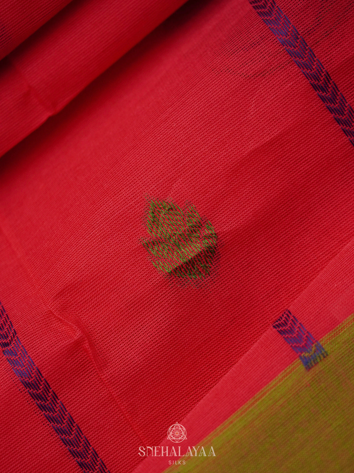 Pink Handloom Cotton Saree