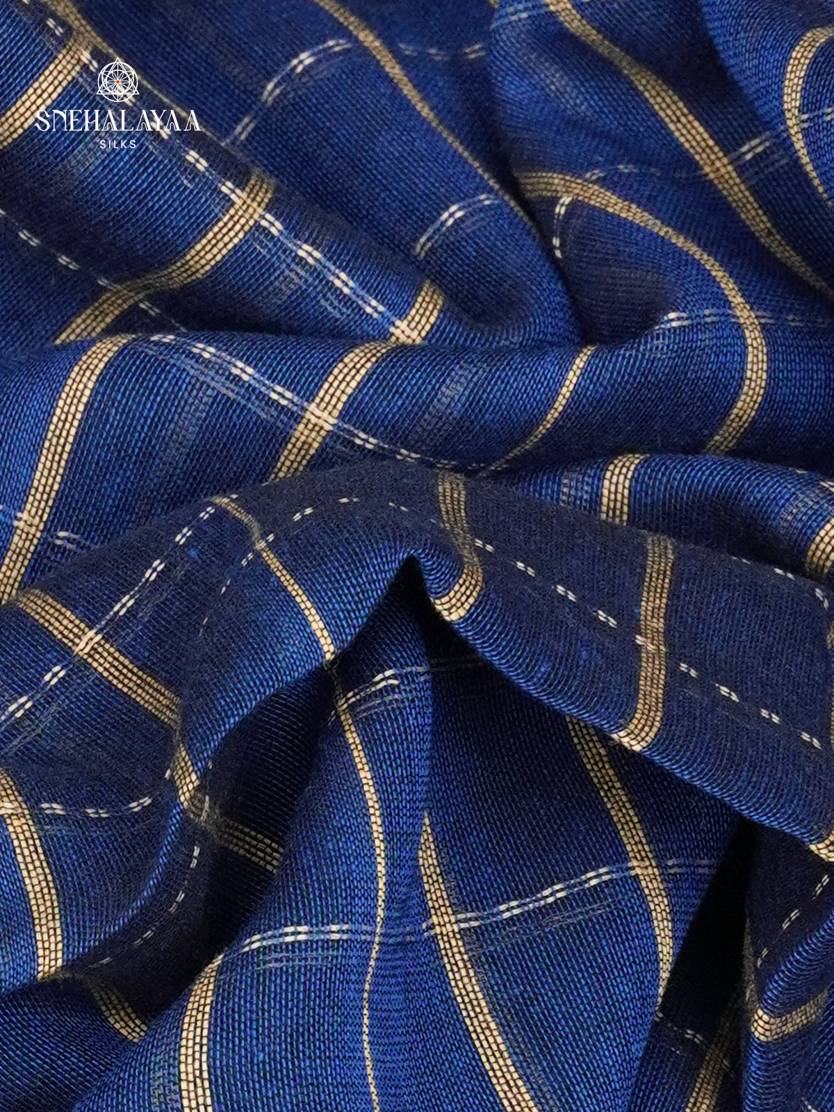 Royal Blue Sambalpuri Cotton Saree