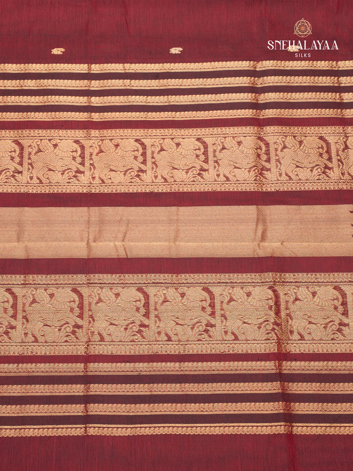 Maroon Kanchi Silk Cotton Saree