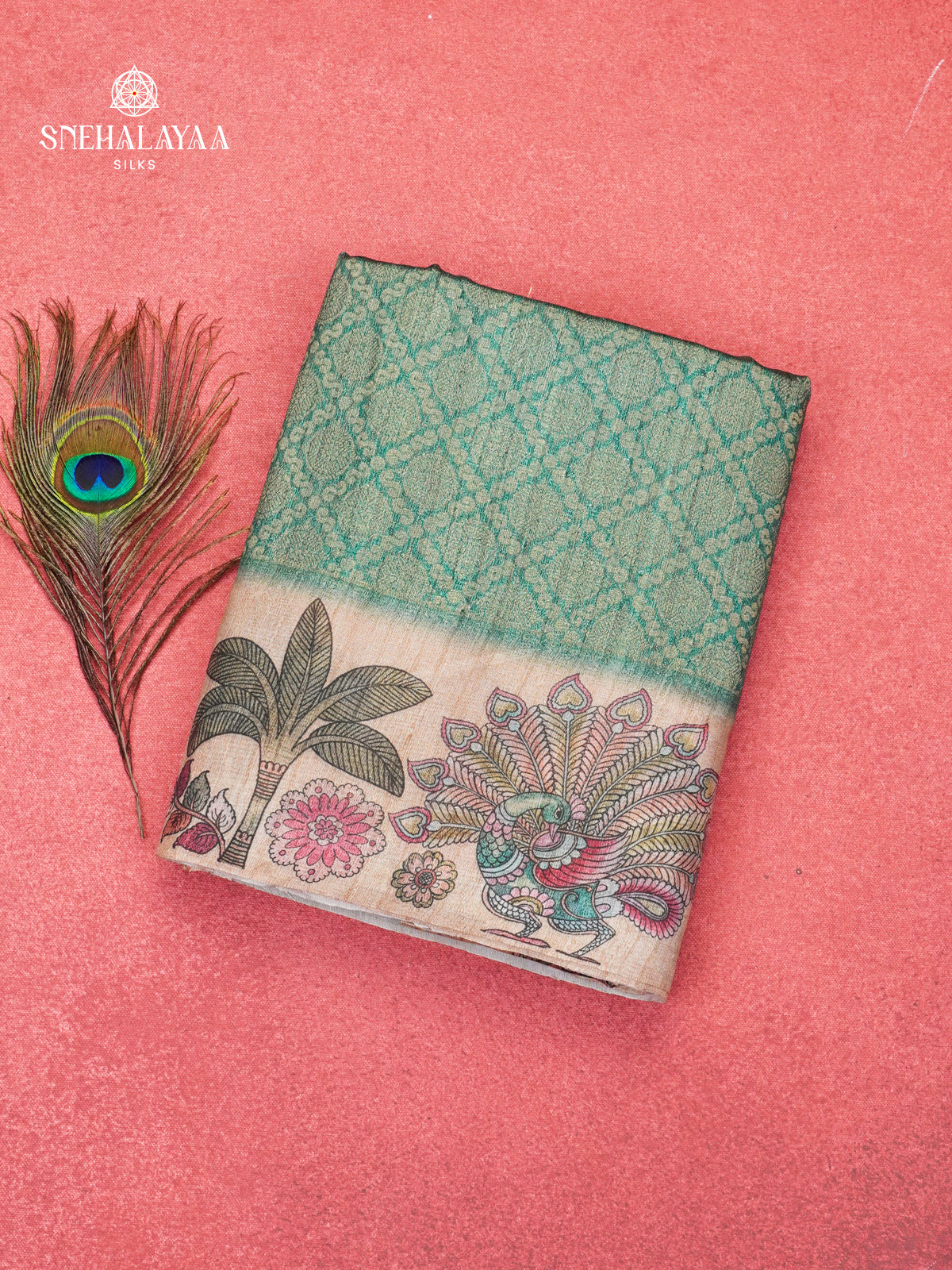 Pastel Green Banaras Saree