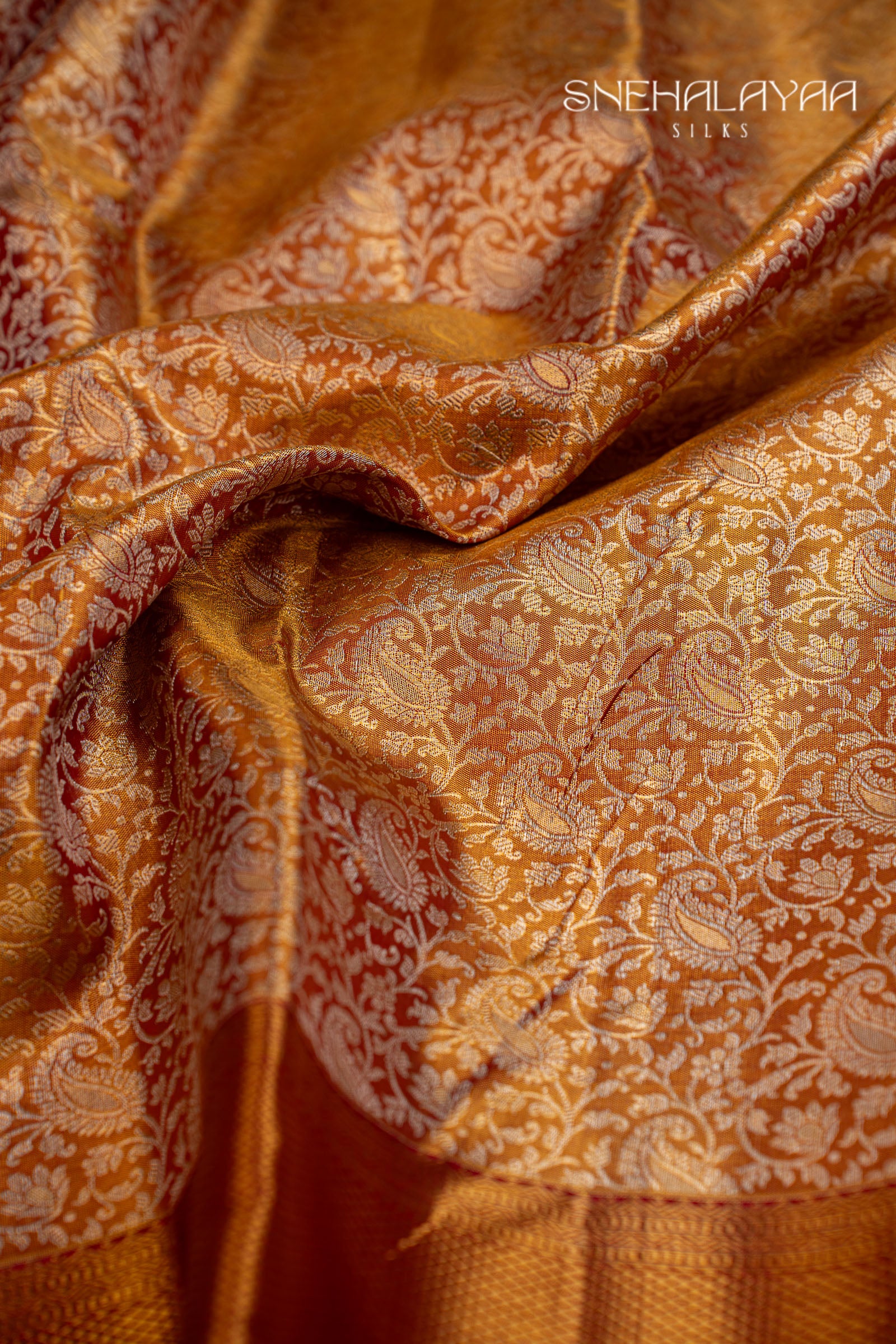 Maroon Gold Kancheevaram Silk Saree