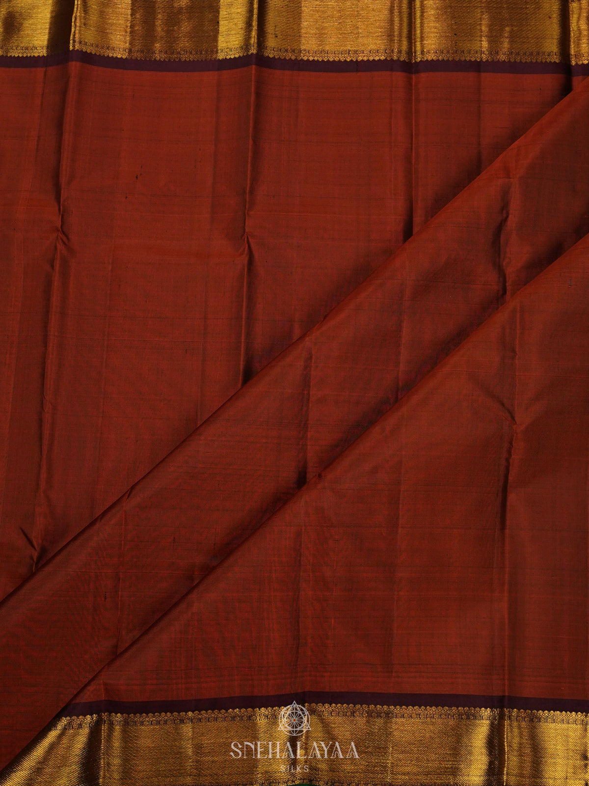 Brown Kanjivaram Silk Saree