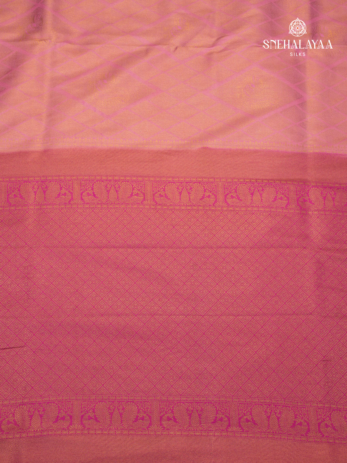 Pastel Pink Soft Silk Saree