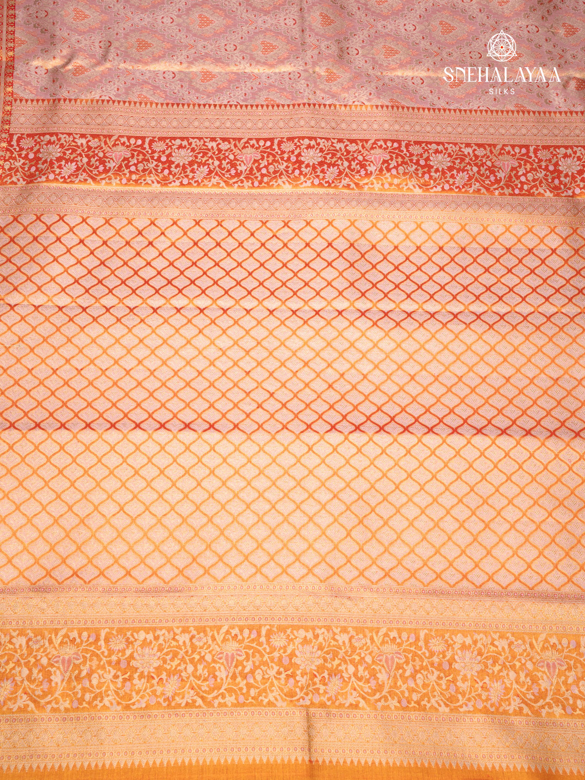 Peach Kanjivaram Silk Saree