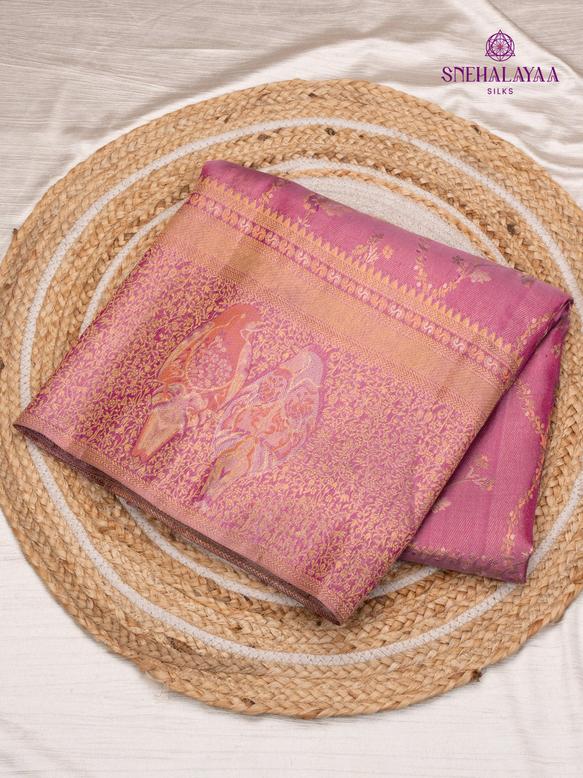 Pink Kanjivaram Silk Saree