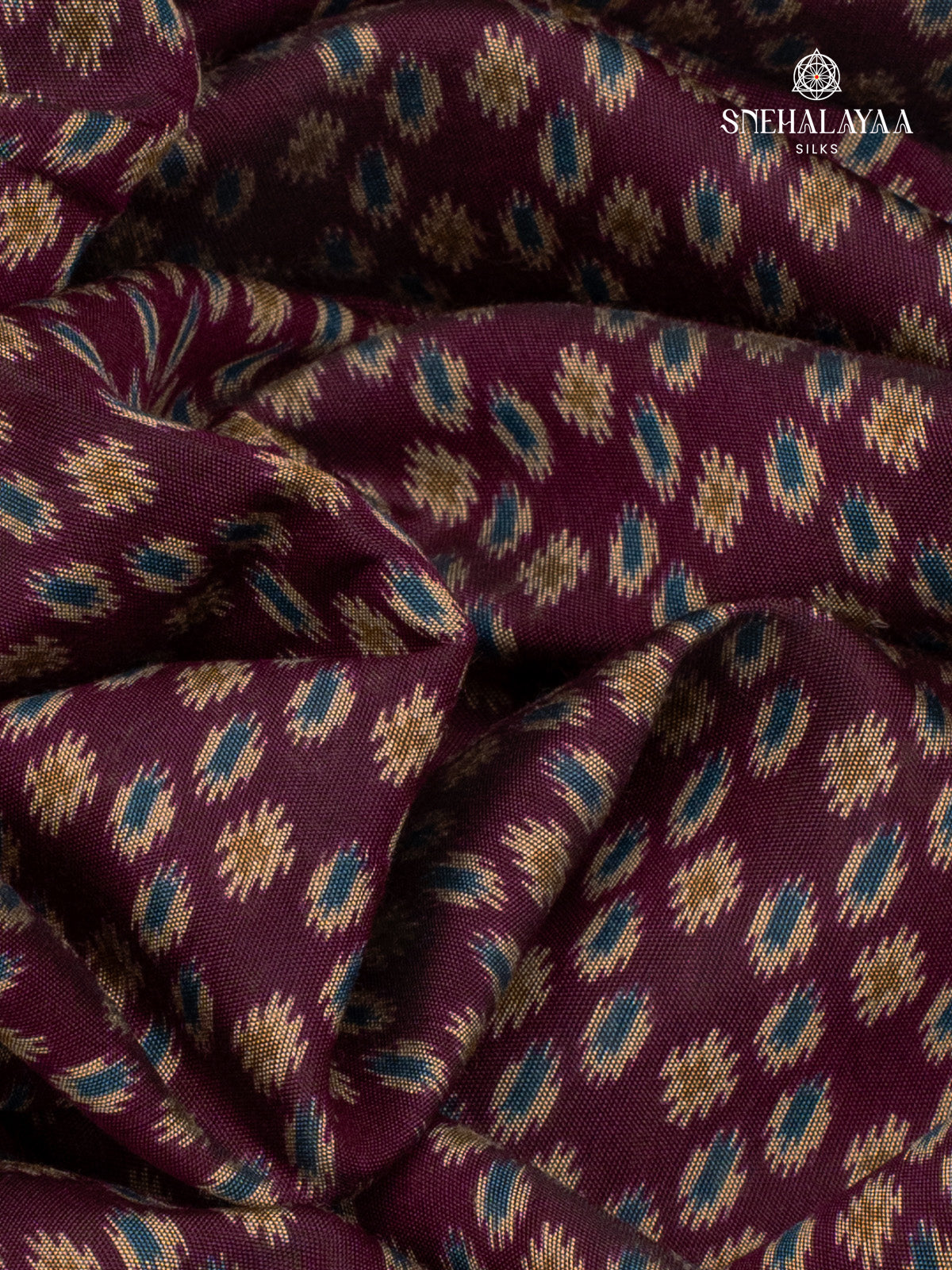 Burgundy Dola Silk Saree
