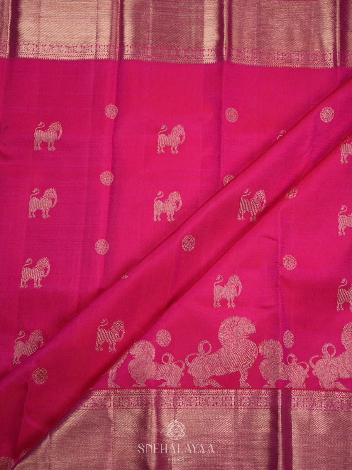 Pink Kanjivaram Silk Saree
