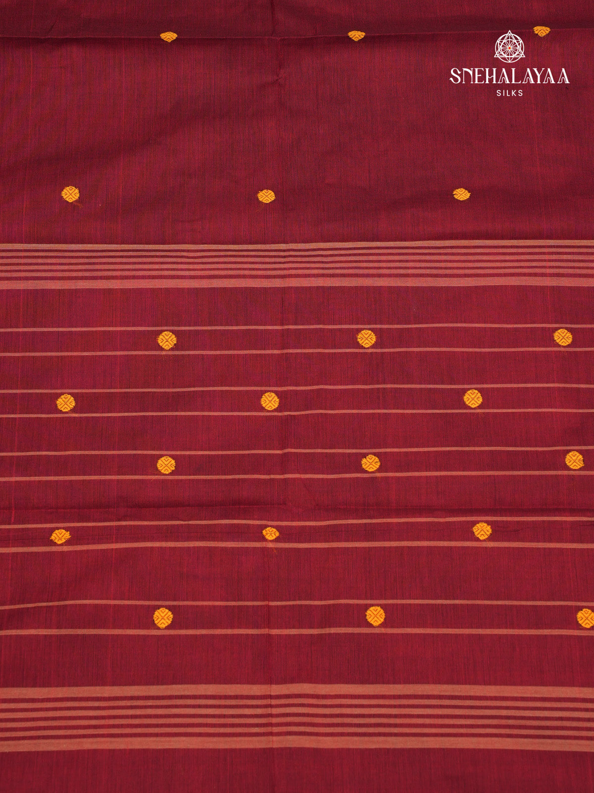 Maroon Chettinad Cotton Saree
