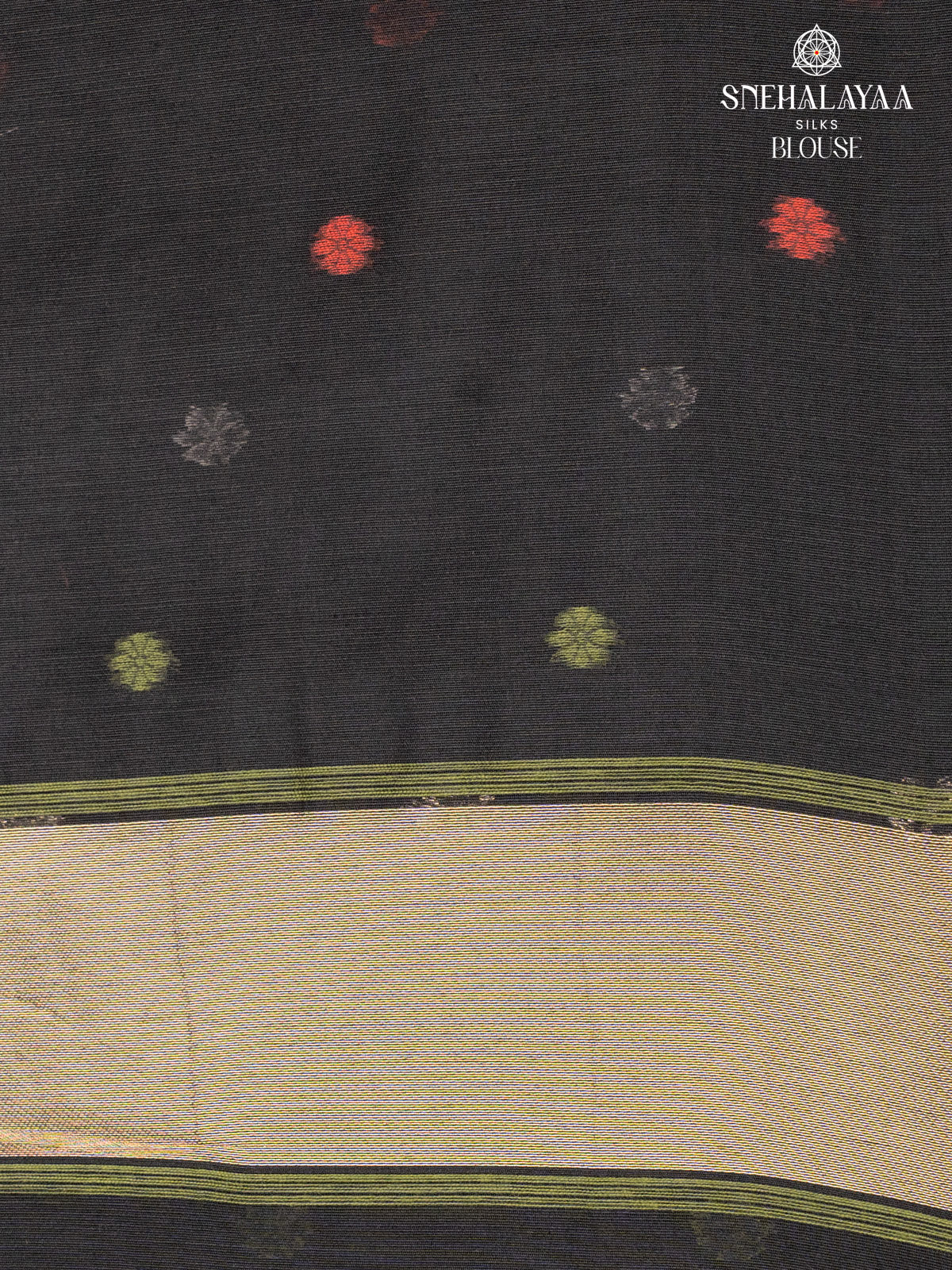Black Munga Cotton Saree