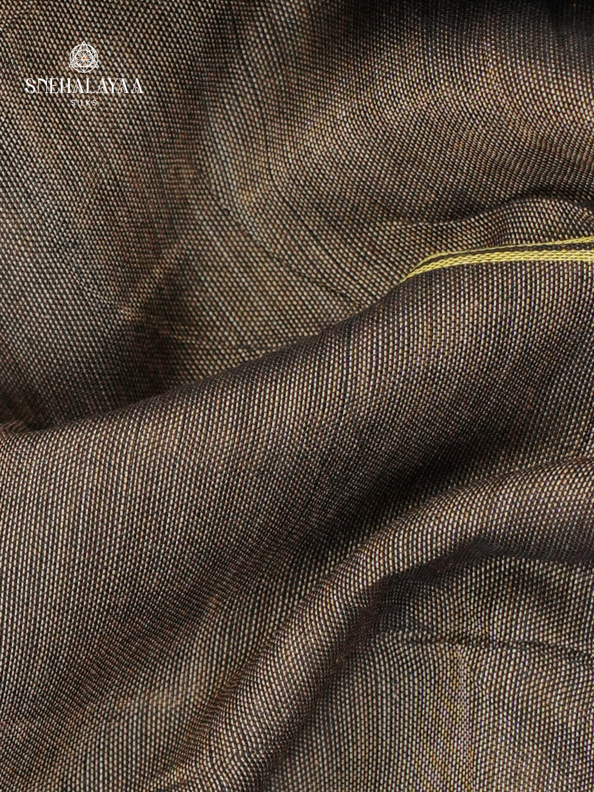 Taupe Brown Narayanpet Cotton Saree without Blouse