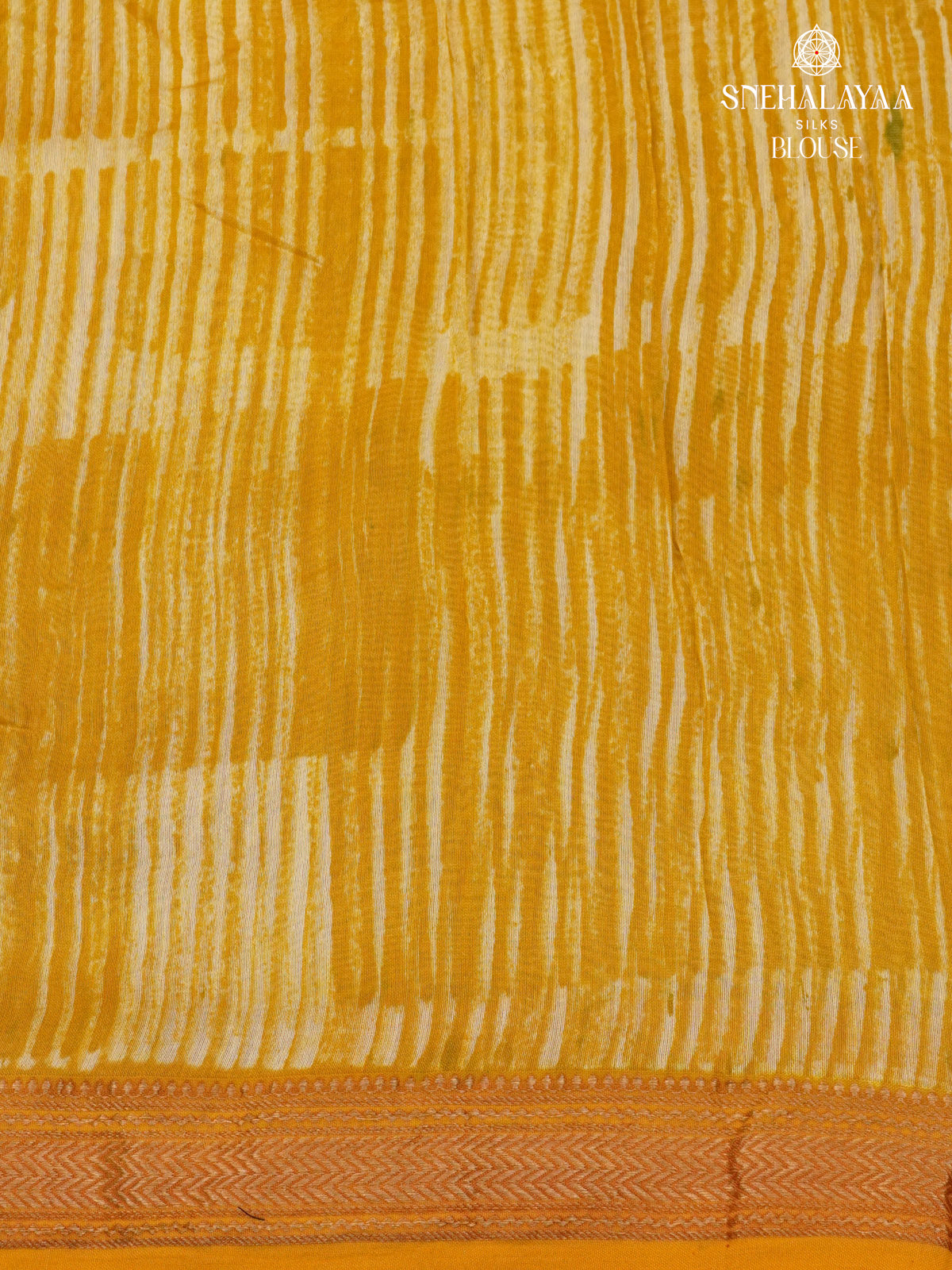 Mango Yellow Chanderi Saree