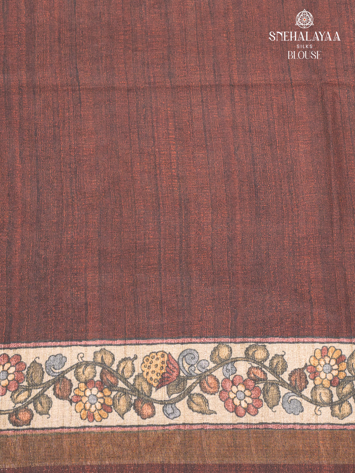 Brown Tussar Saree