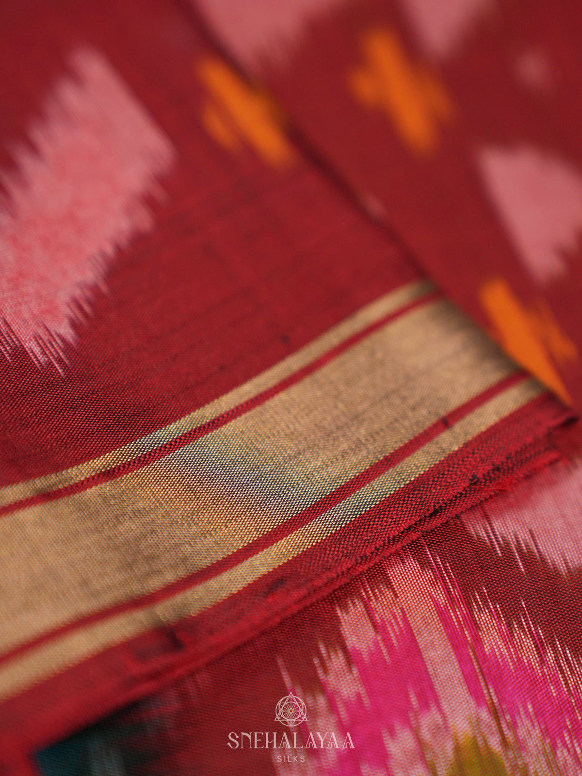 Blue Ikat Soft Silk Saree