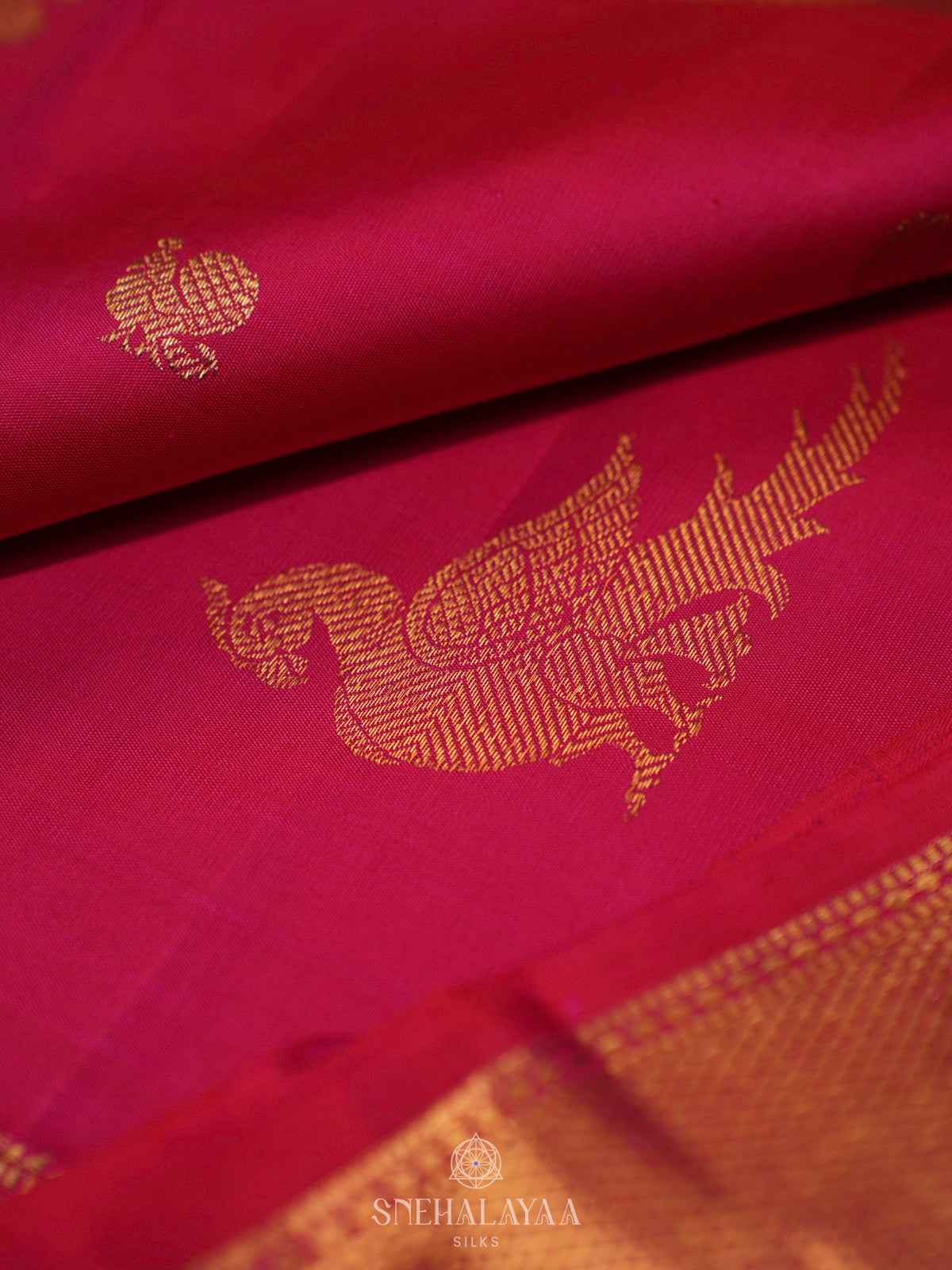 Pink Kanjivaram Silk Saree