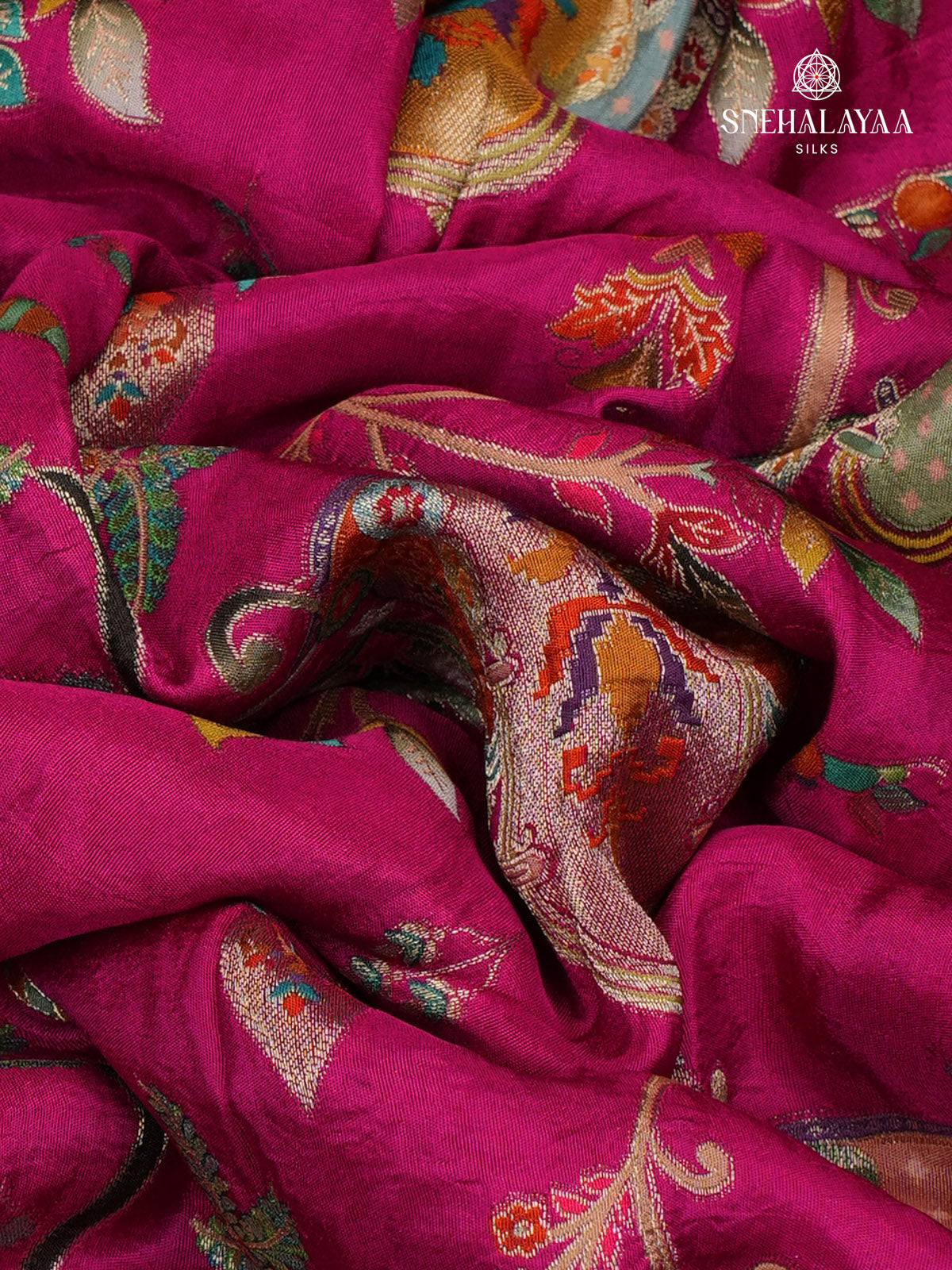 Pink Banaras Silk Saree