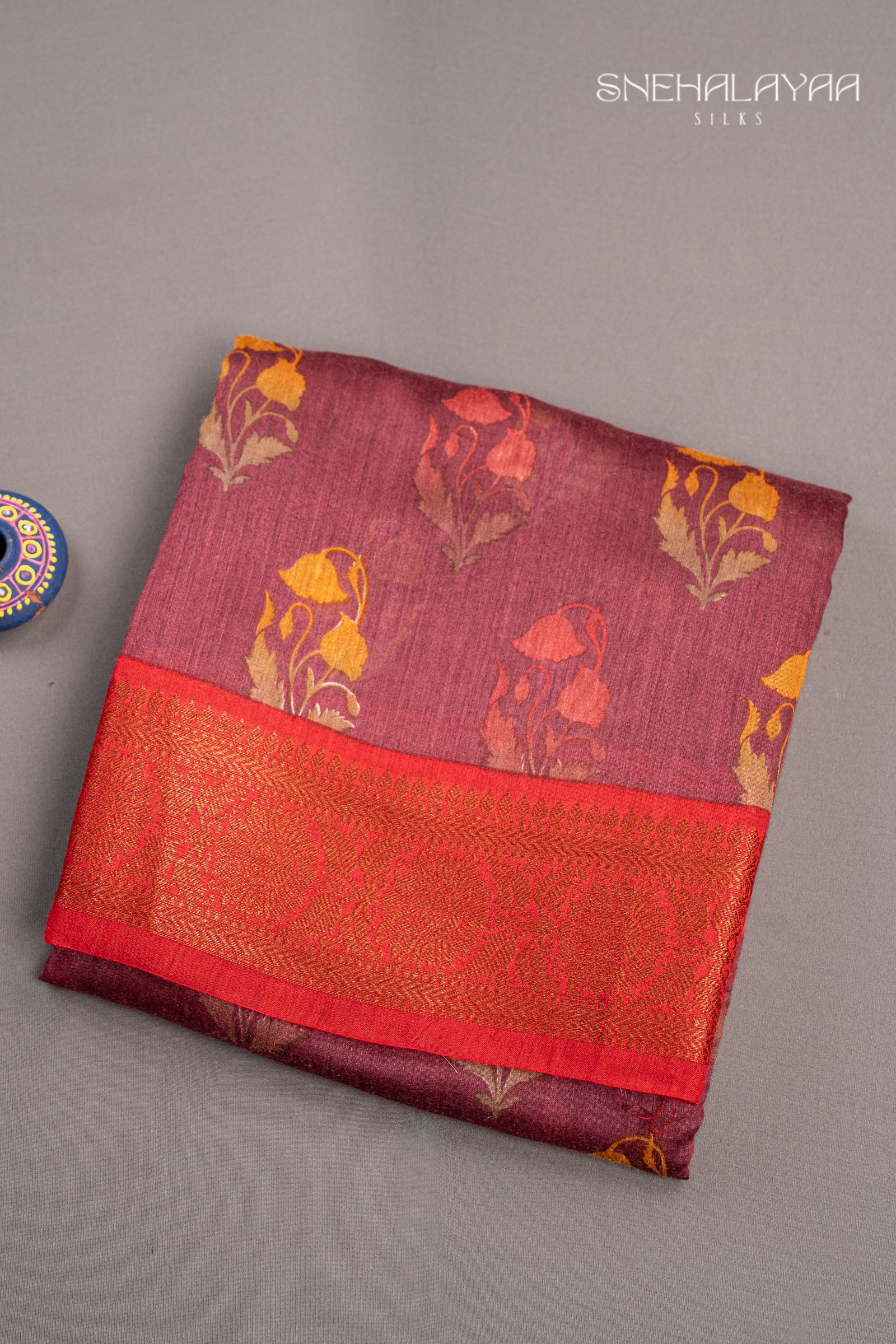 Magenta Purple Chanderi Saree