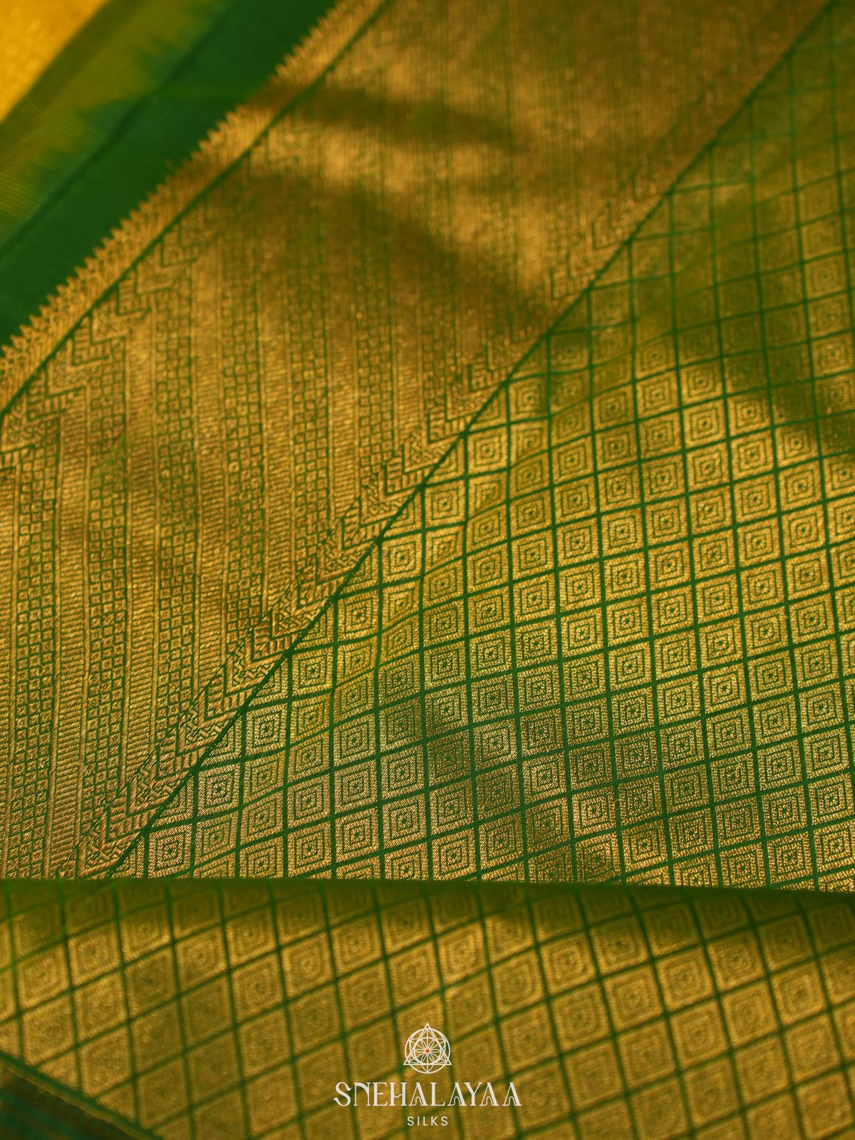 Yellow Kanjivaram Silk Saree