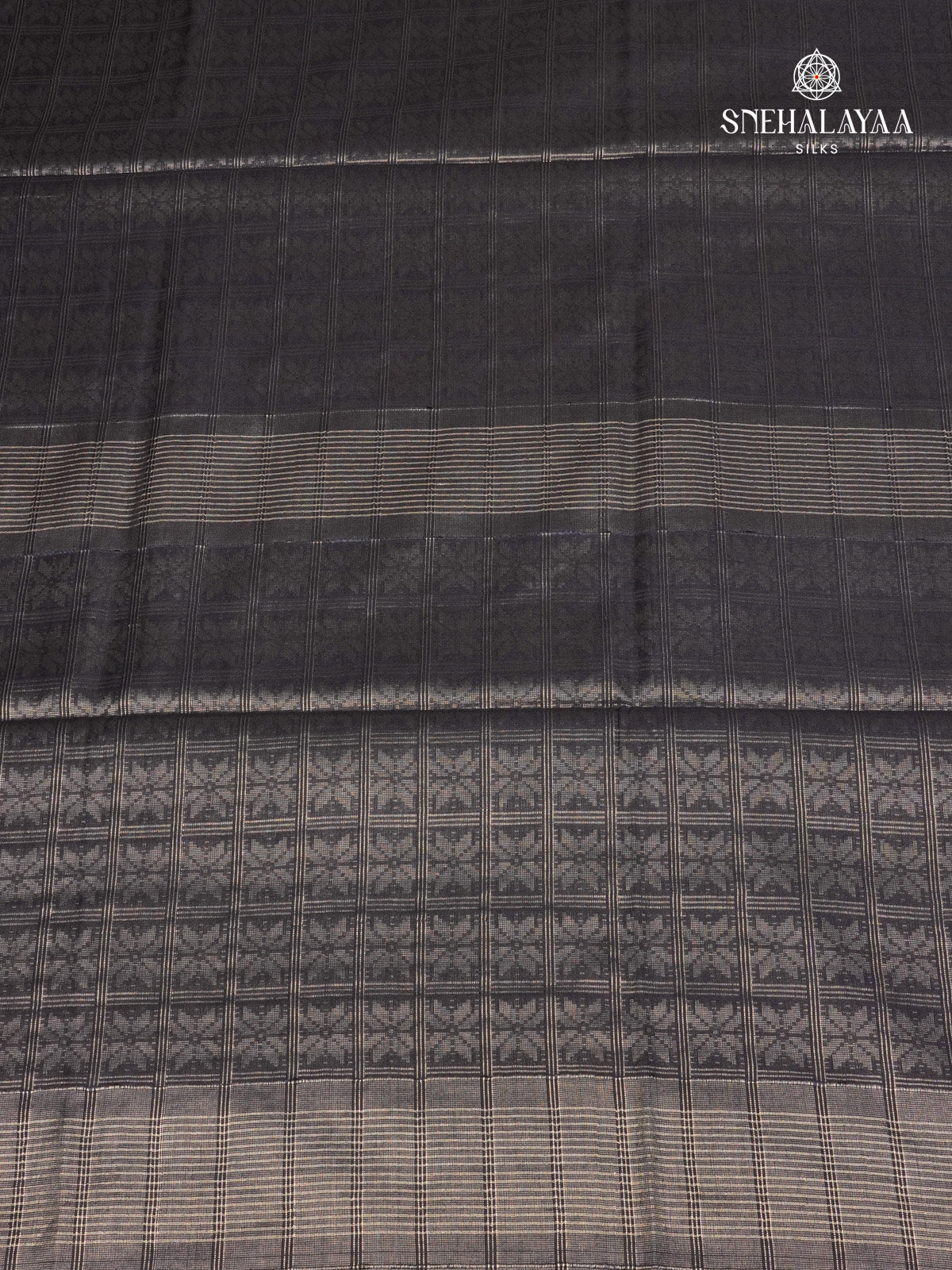 Black Bamboo Silk Saree