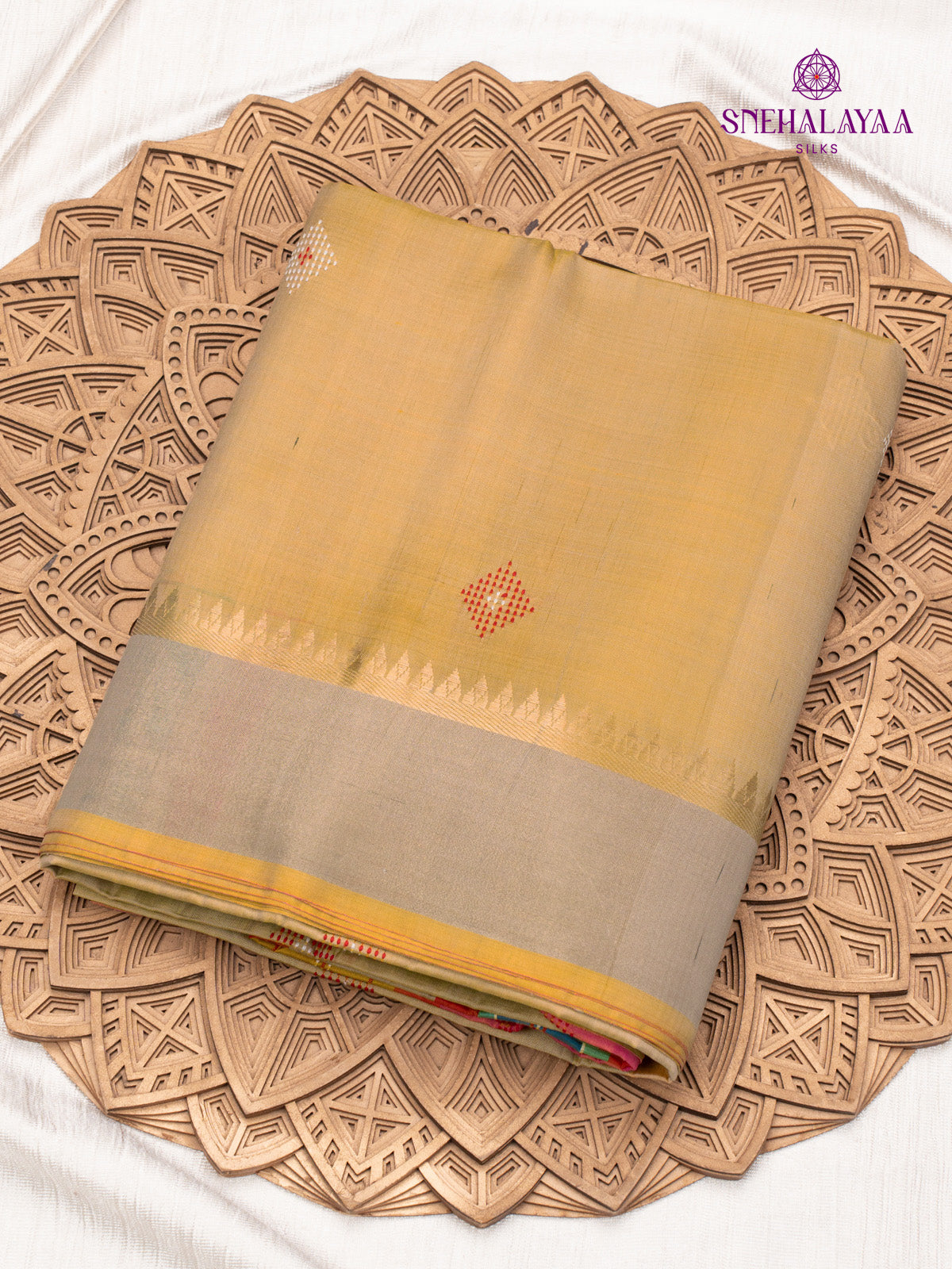 Sandal Katan Silk Saree