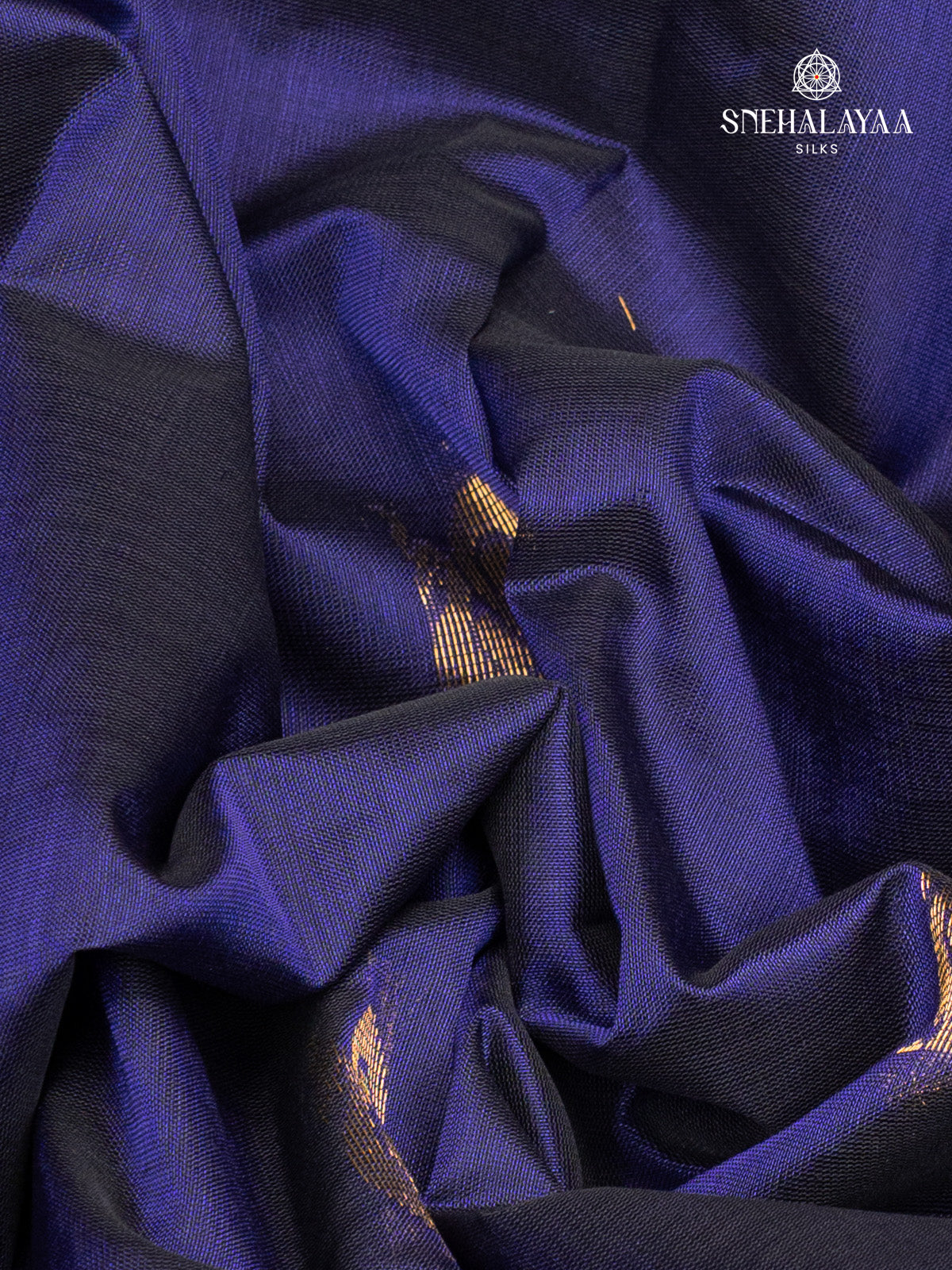 Navy Blue Kanchi Silk Cotton Saree